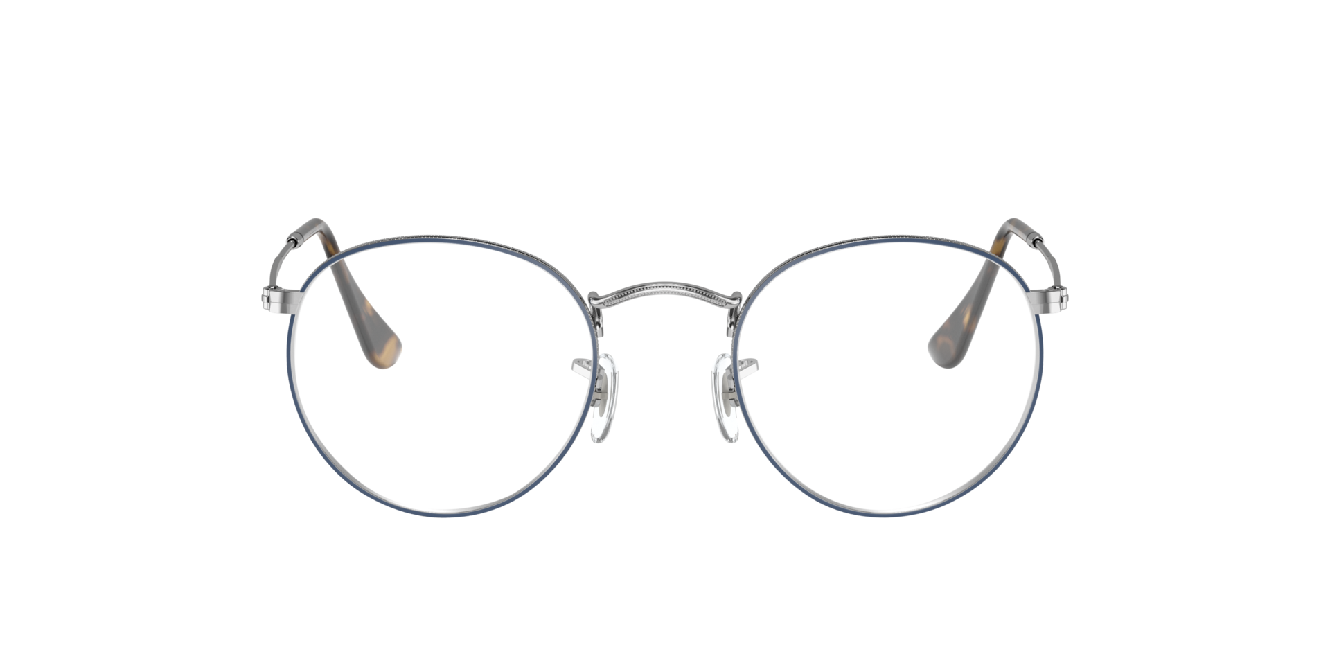 RB3447V Blauw op zilver MetaalEyeglass Frames van B24, Vooraanzicht