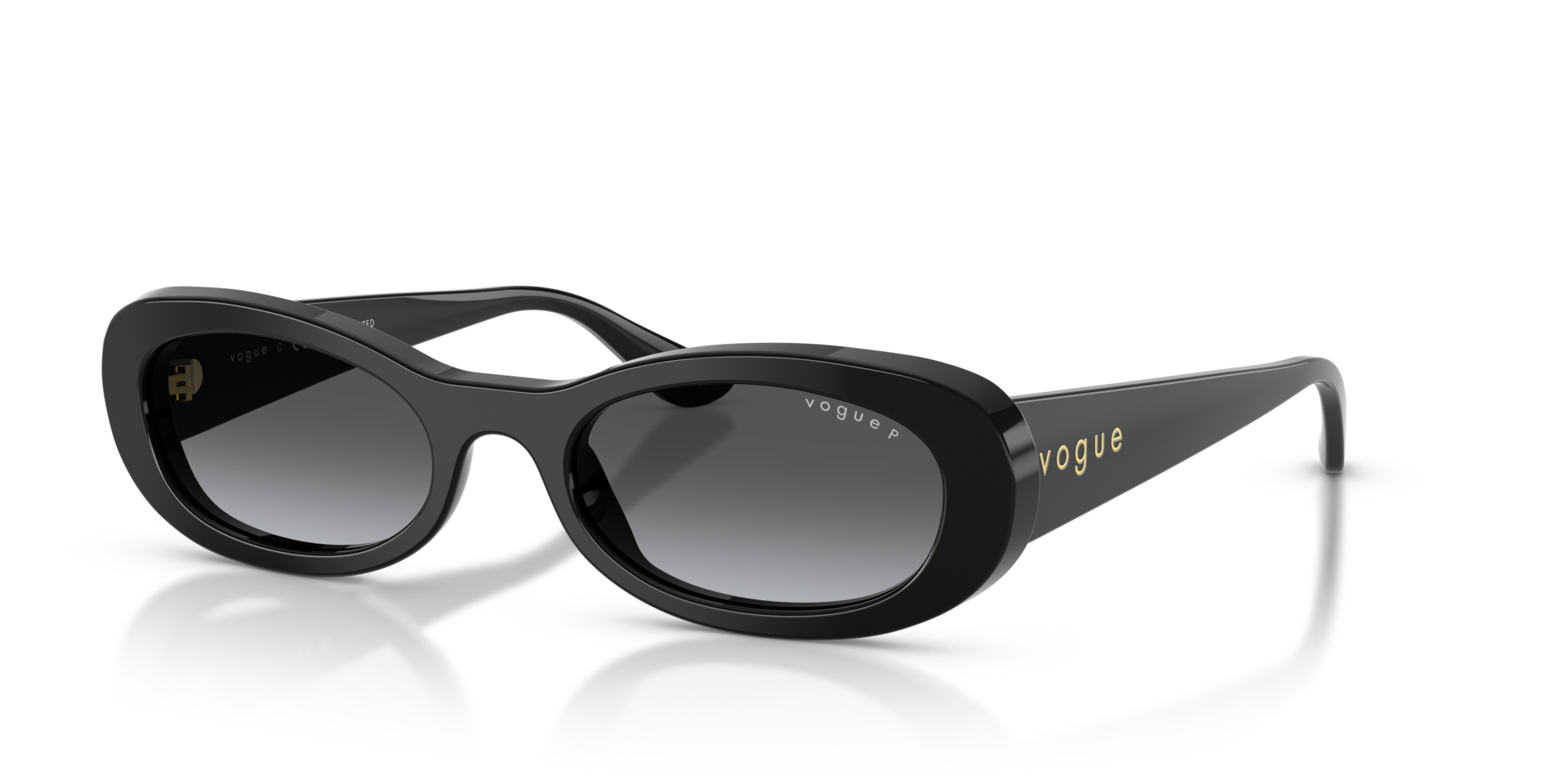 VO5582S Schwarz AcetatSunglass Frames von B24, Dreiviertelansicht