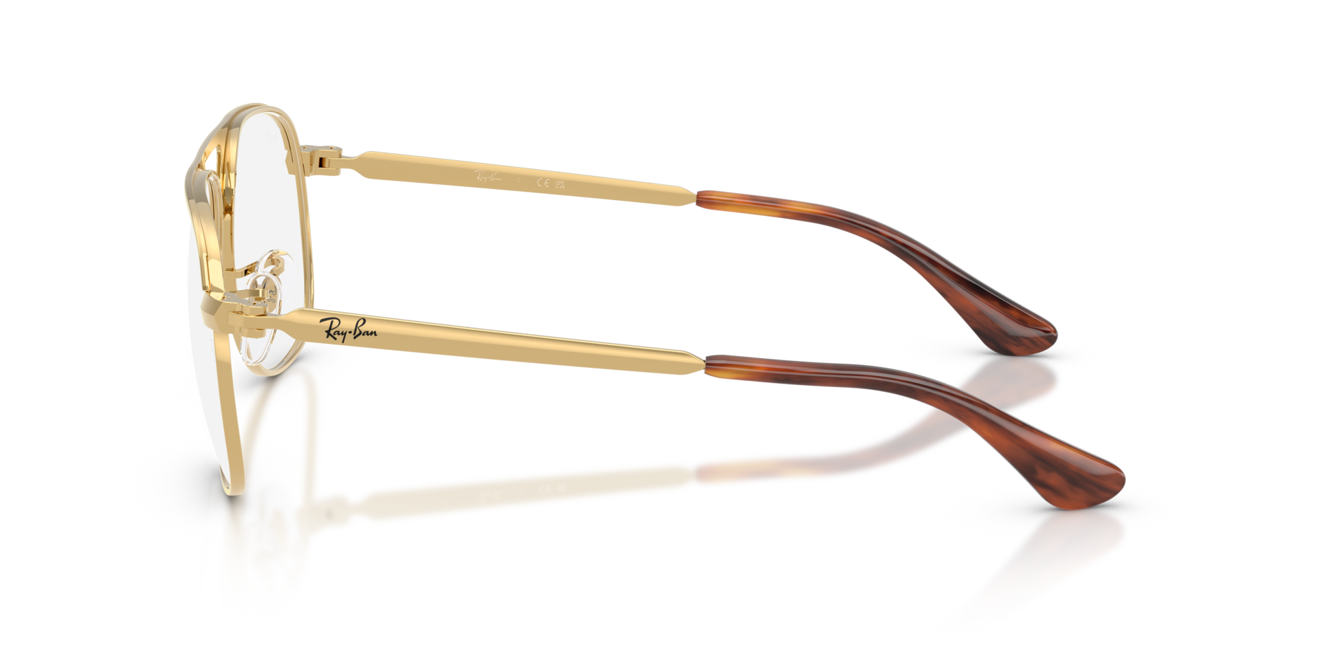 RB3793V Gold MetallEyeglass Frames von B24, Seitenansicht