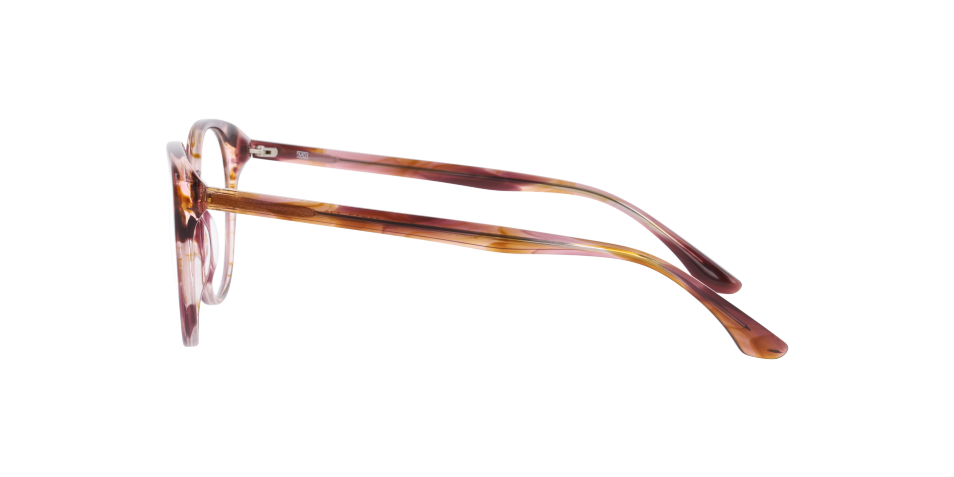 Diana Crystal Purple Horn AcetatEyeglass Frames von B24, Seitenansicht