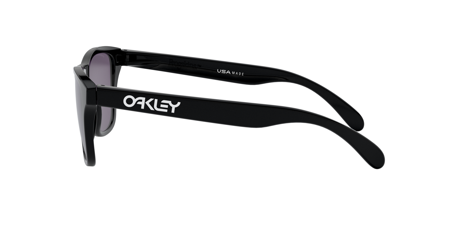 Frogskins™ XS (Youth Fit) Schwarz glänzend KunststoffSunglass Frames von B24, Seitenansicht