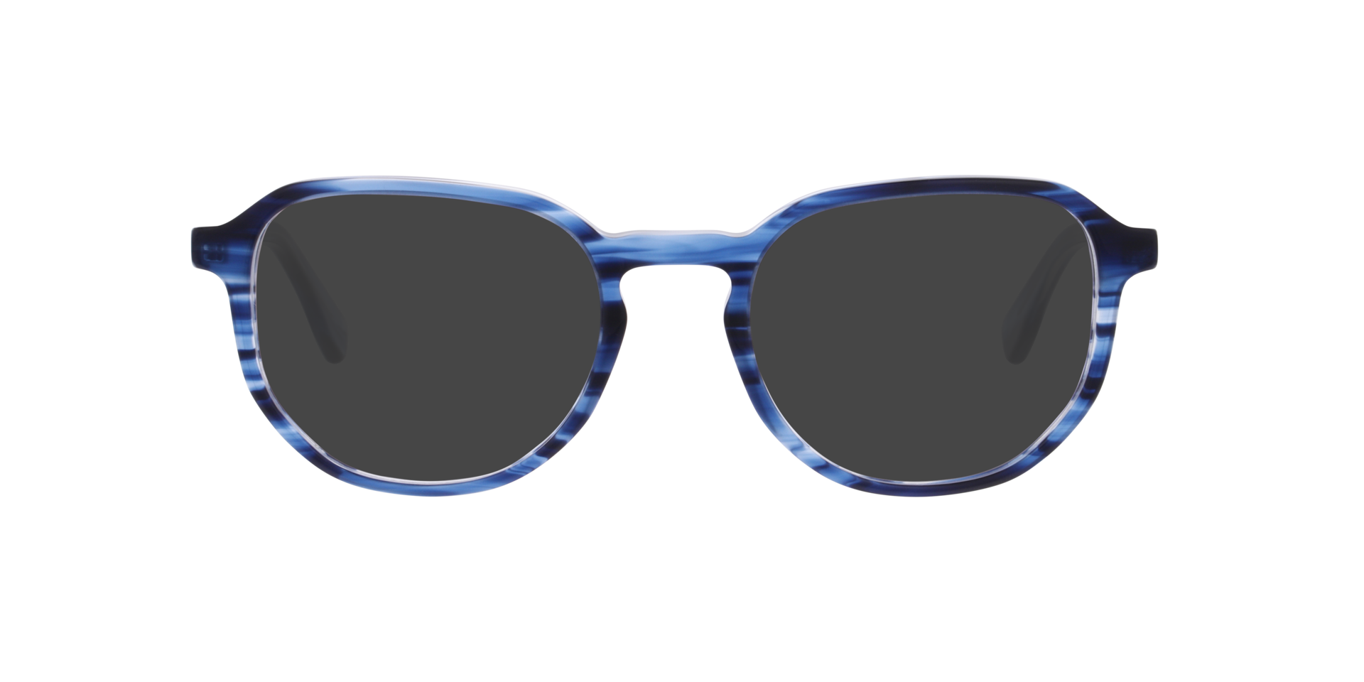 Odin Kristall Blau Horn AcetatEyeglass Frames von B24, mit getönten Gläsern