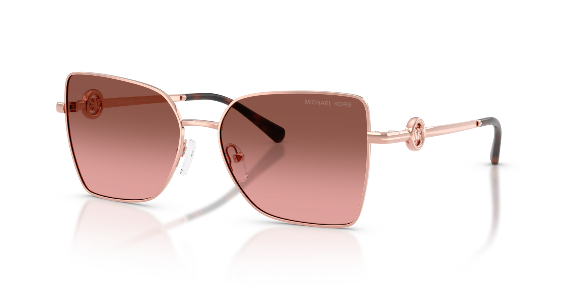 MK1186 Roségoud MetaalSunglass Frames van B24, Hoekweergave