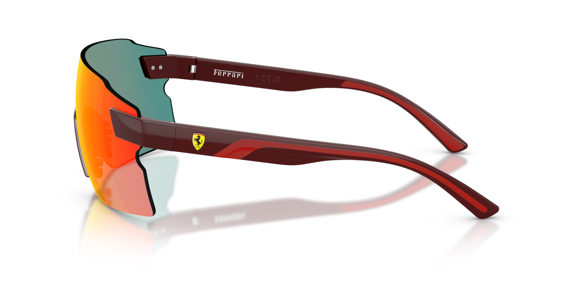 FZ6024U Red Bordeaux KunststoffSunglass Frames von B24, Seitenansicht