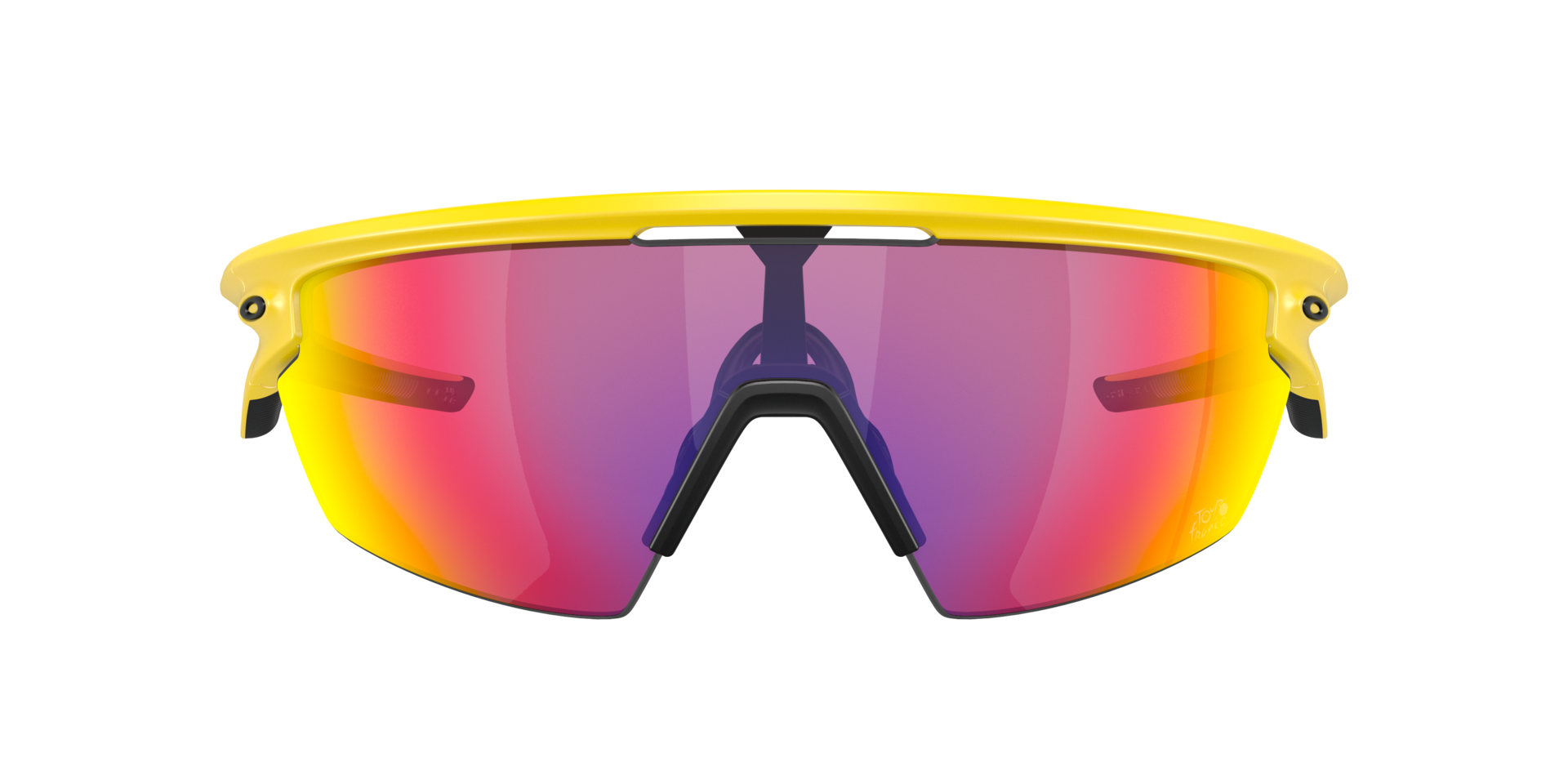 2024 Tour De France™ Sphaera™ Matte Yellow KunststoffSunglass Frames von B24, mit getönten Gläsern
