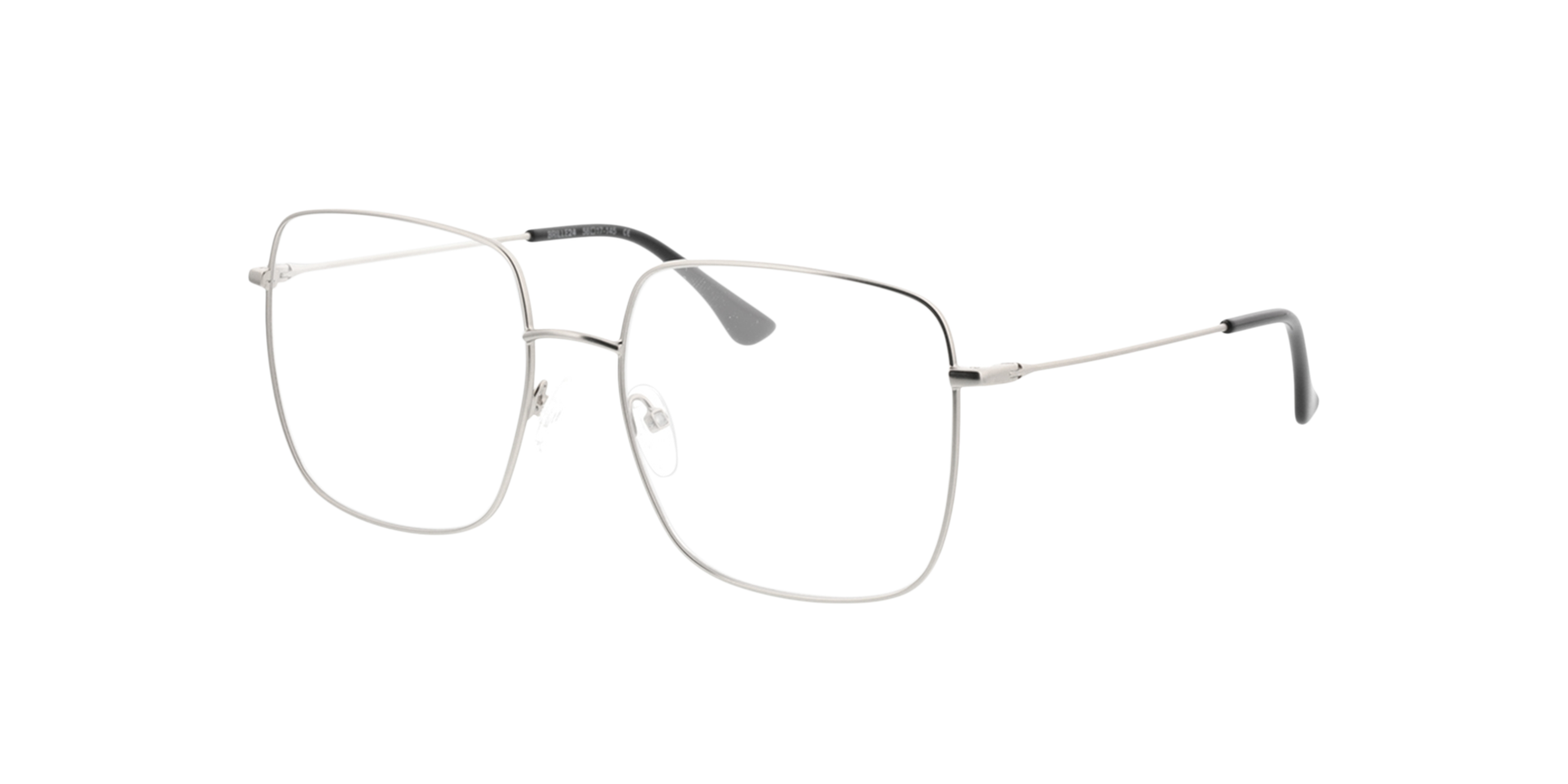 Limerick Zilver MetaalEyeglass Frames van B24, Hoekweergave