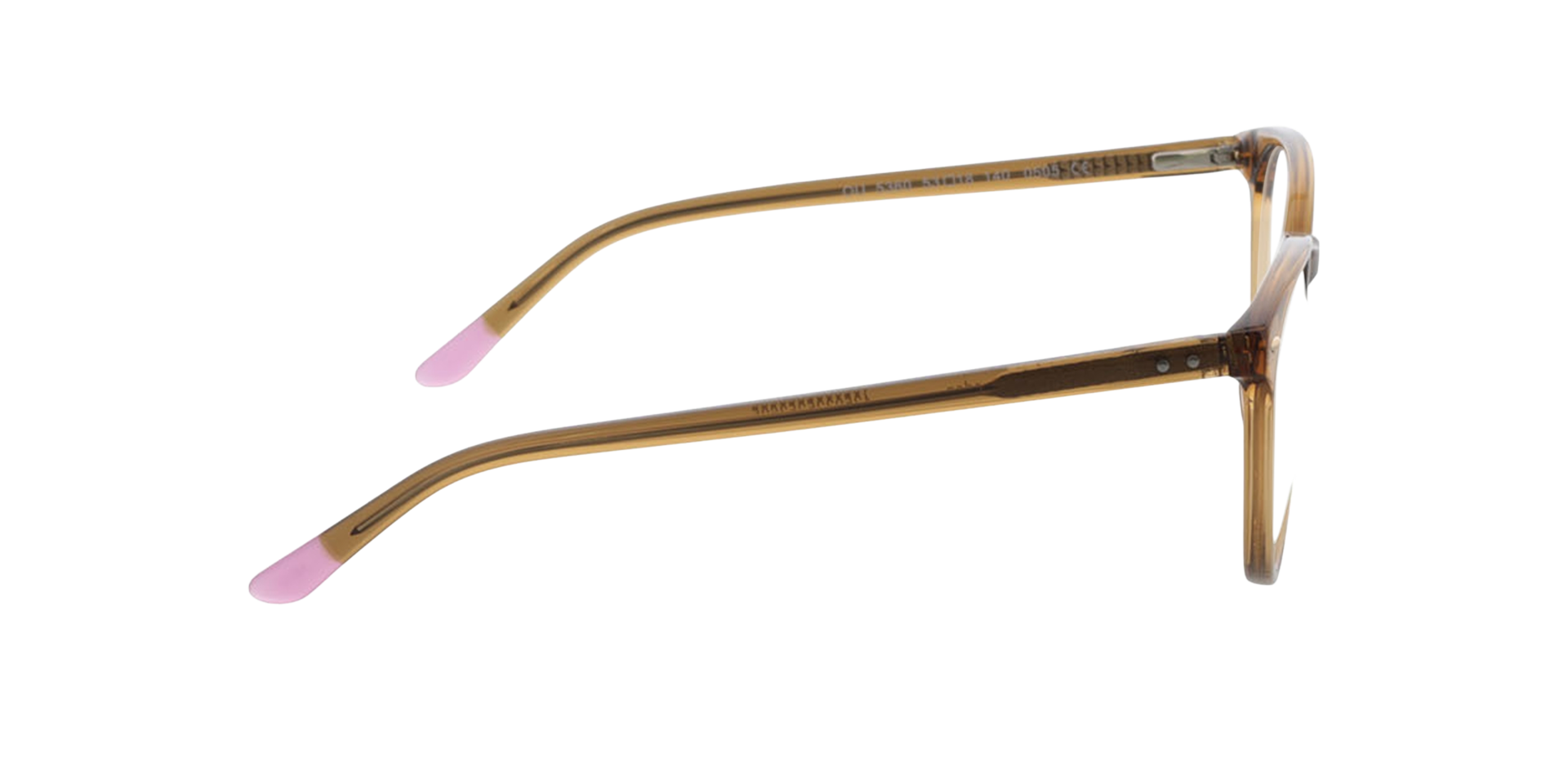 London Kristal bruin  &  roze pootje AcetaatEyeglass Frames van B24, Zijaanzicht