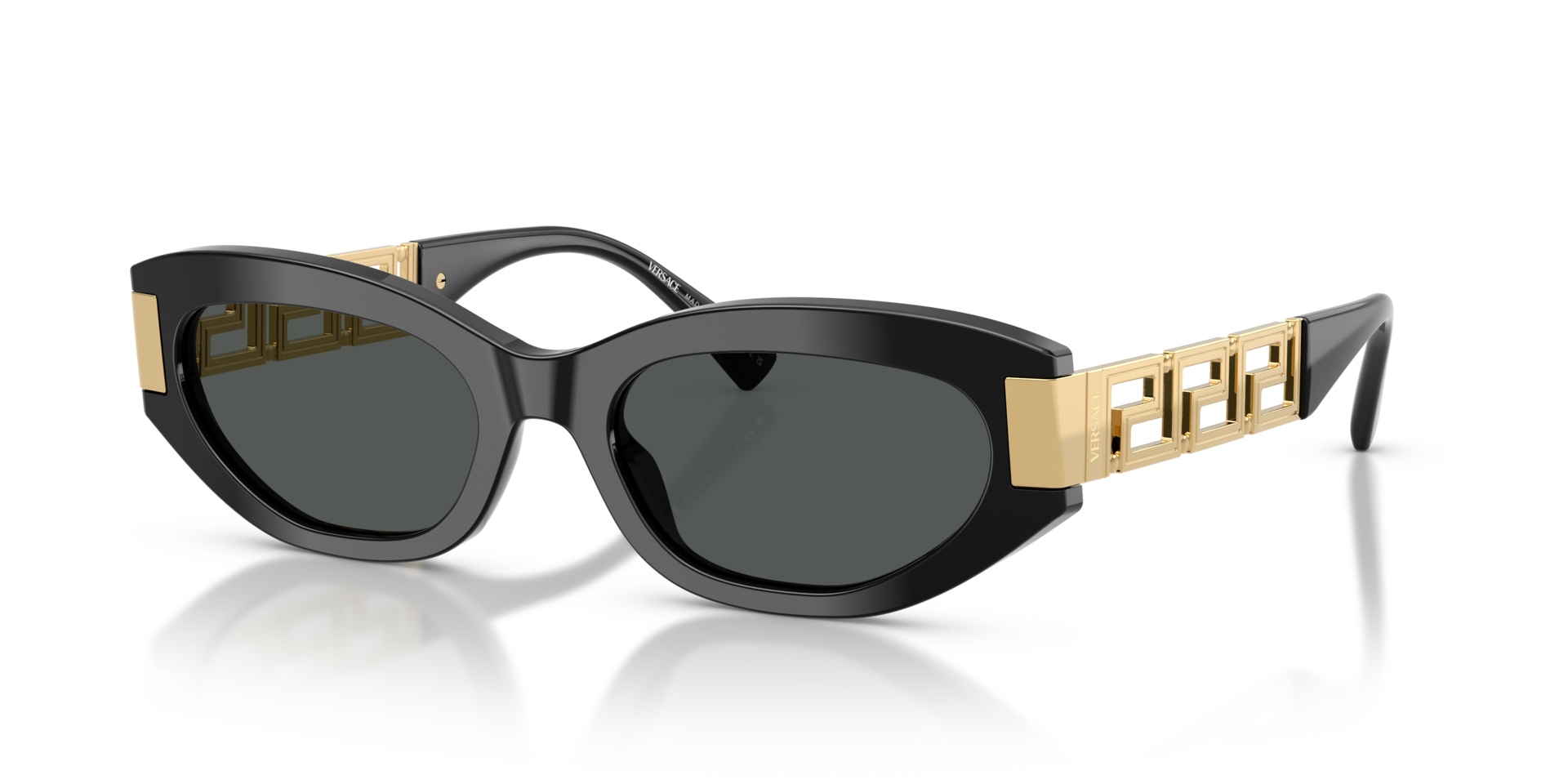 VE4501 Zwart AcetaatSunglass Frames van B24, Hoekweergave