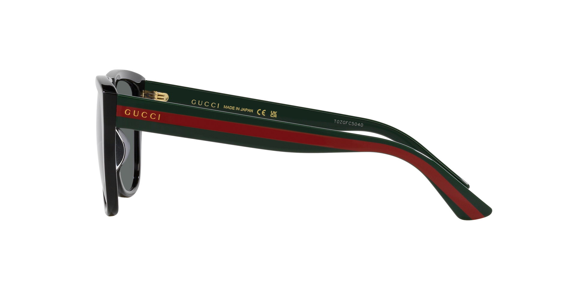 GG0926S Zwart AcetaatSunglass Frames van B24, Zijaanzicht