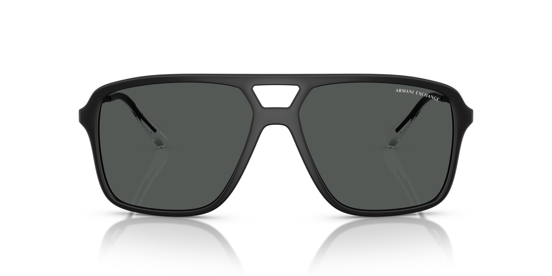 AX4150SU Matzwart KunststofSunglass Frames van B24, Vooraanzicht
