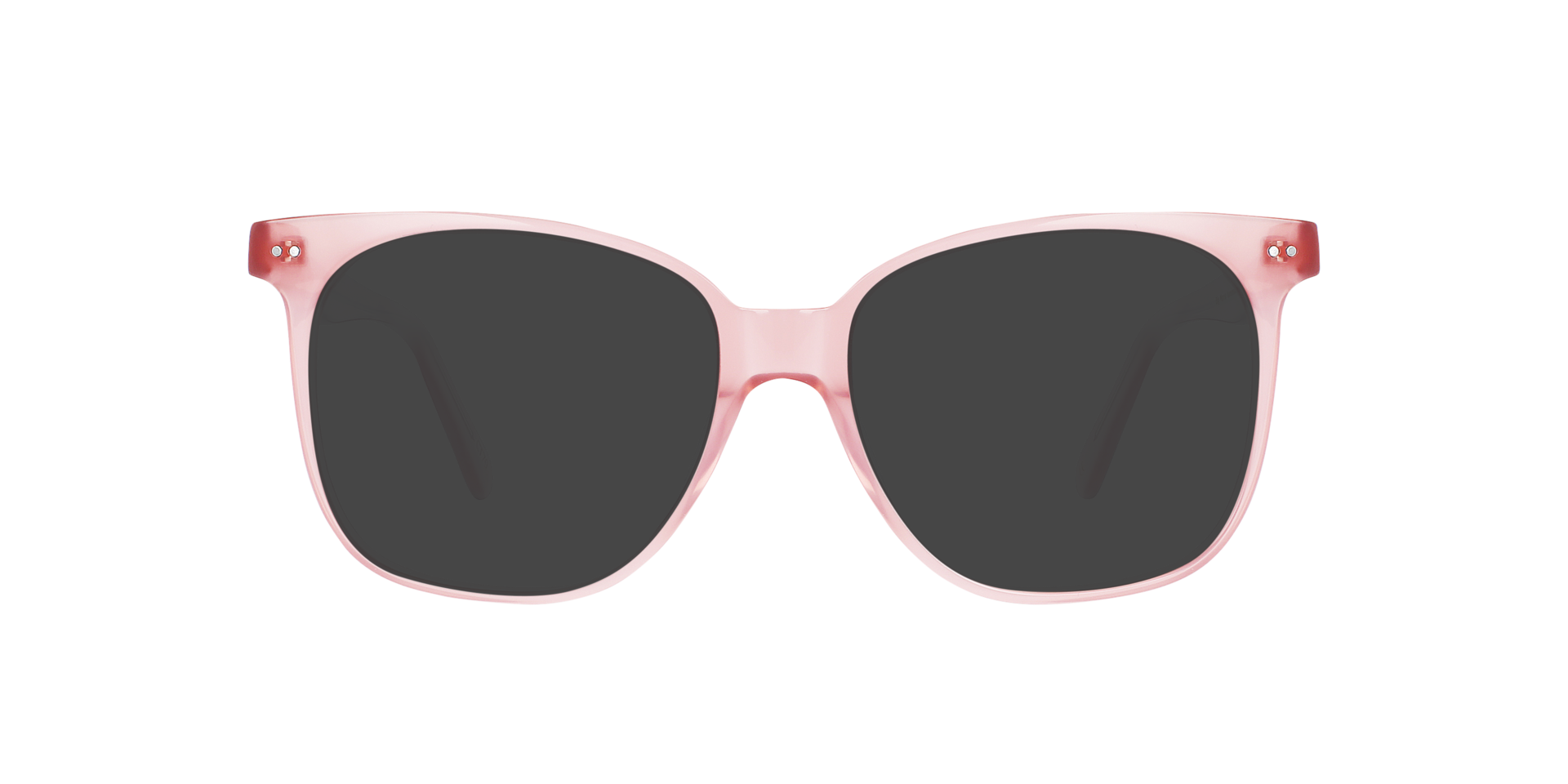 Big Mama Milky Dark Rose AcetaatEyeglass Frames van B24, met getinte lenzen