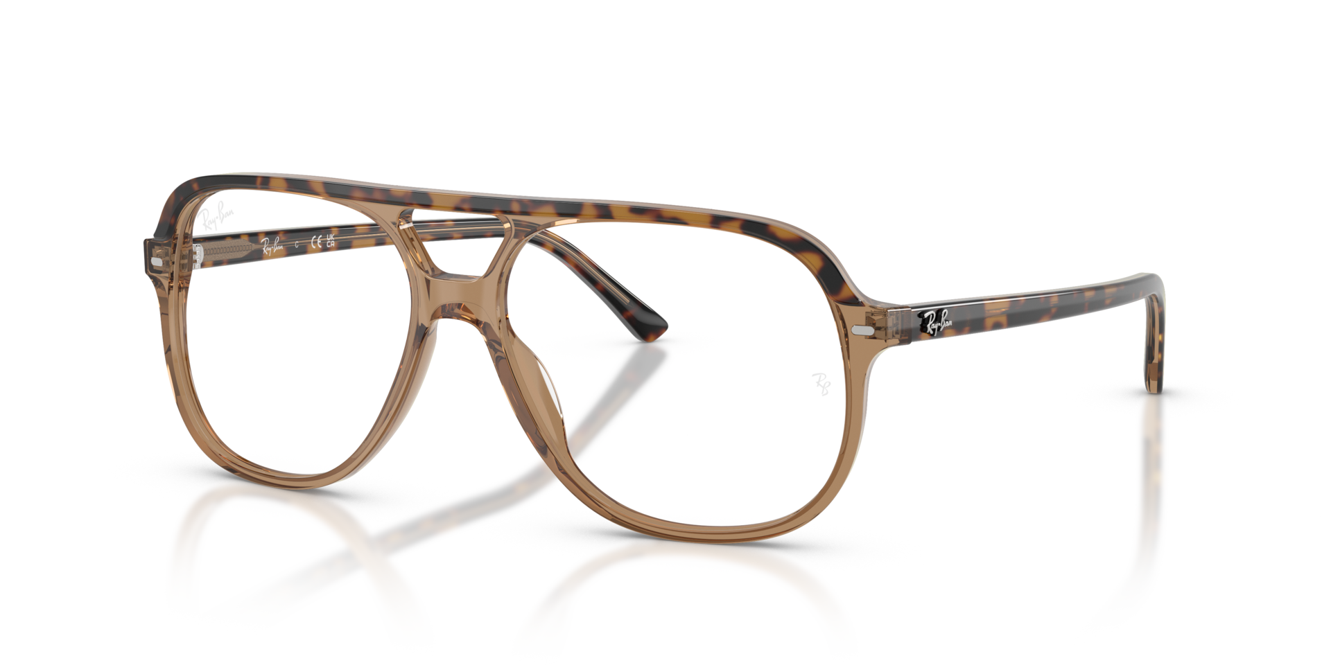 RB5698 Havana & Brown AcetaatEyeglass Frames van B24, Hoekweergave