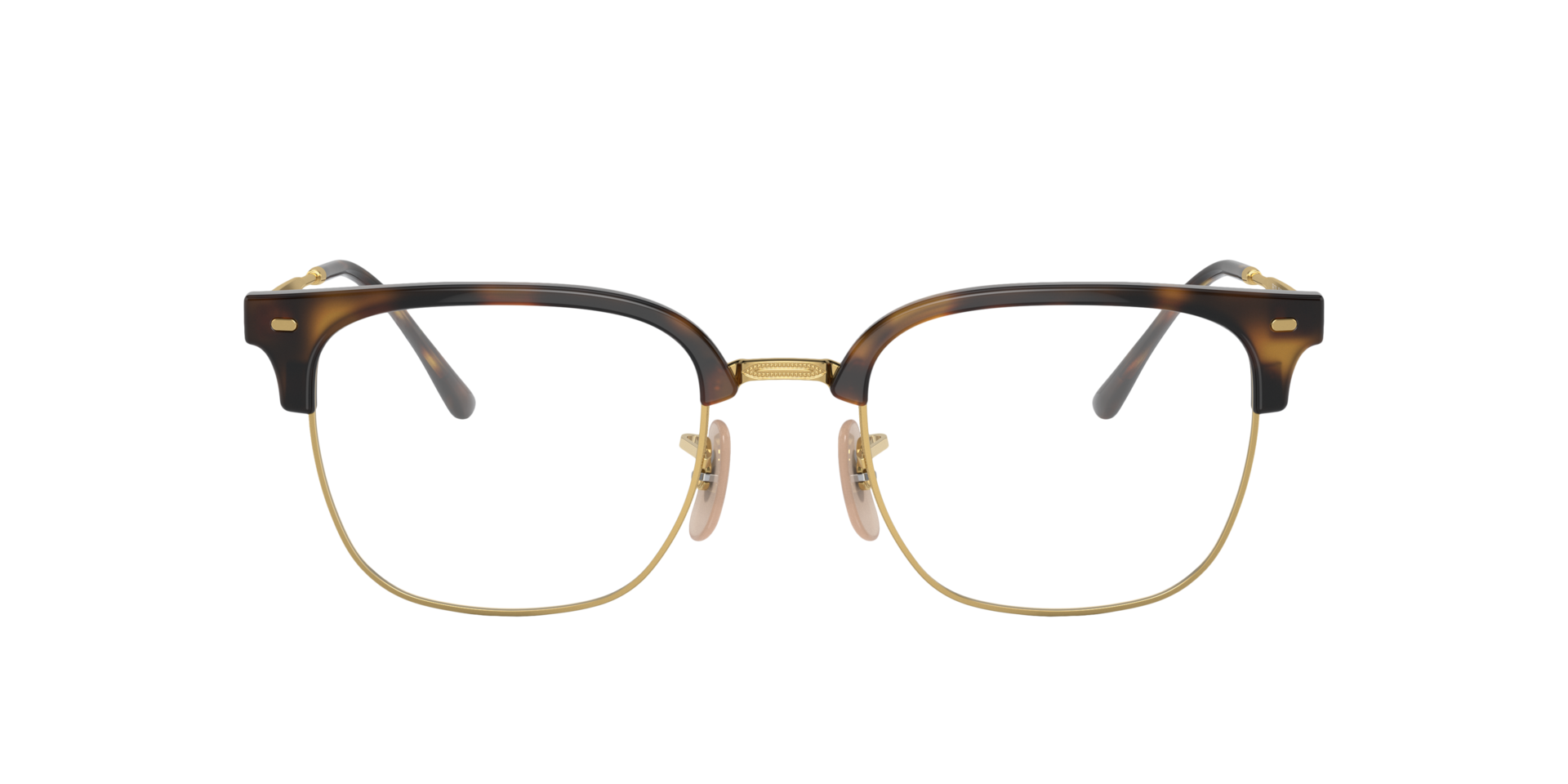 RB7216 Havana auf Gold KunststoffEyeglass Frames von B24, Vorderansicht