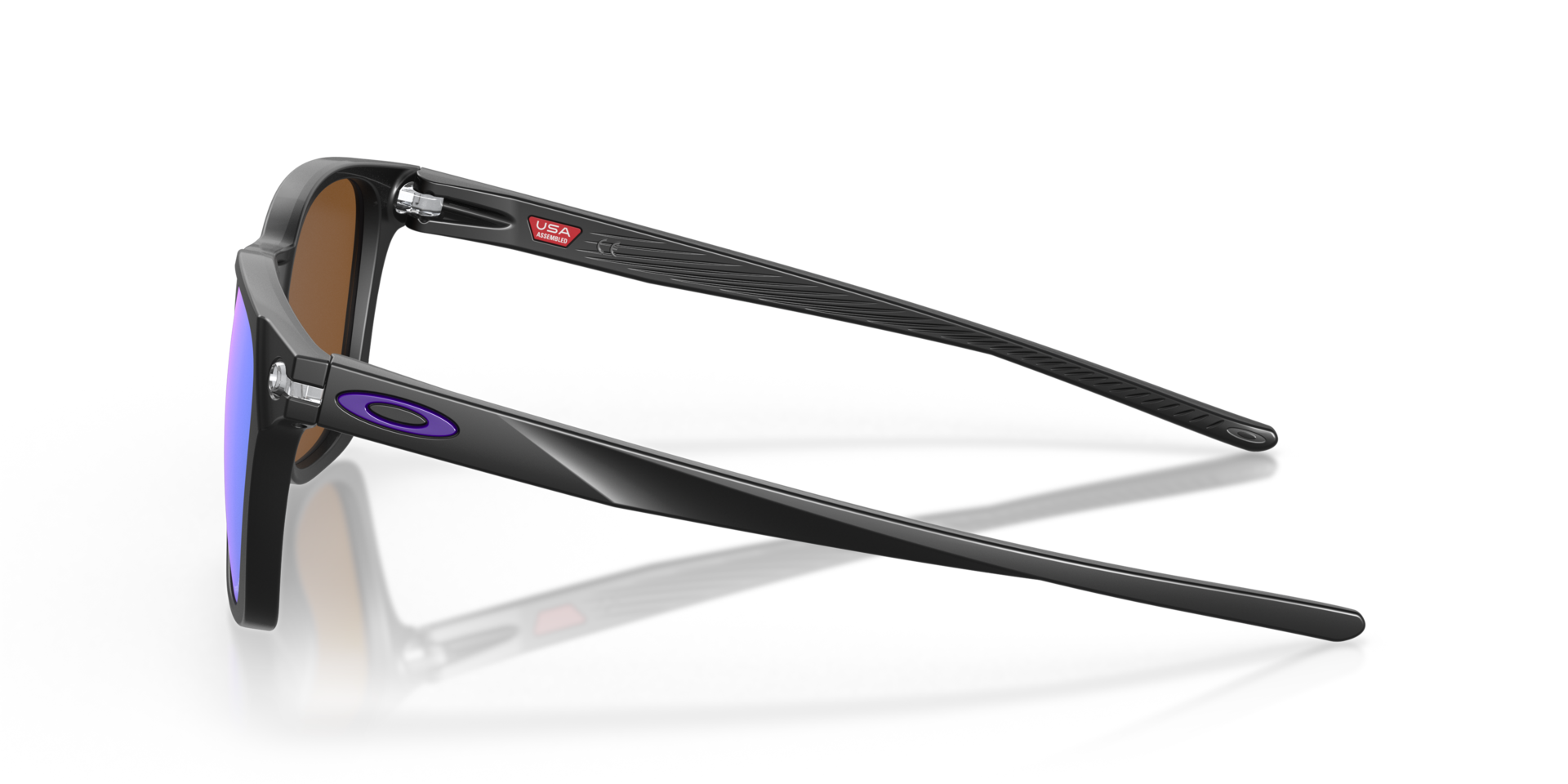 Ojector Matt Schwarz KunststoffSunglass Frames von B24, Seitenansicht