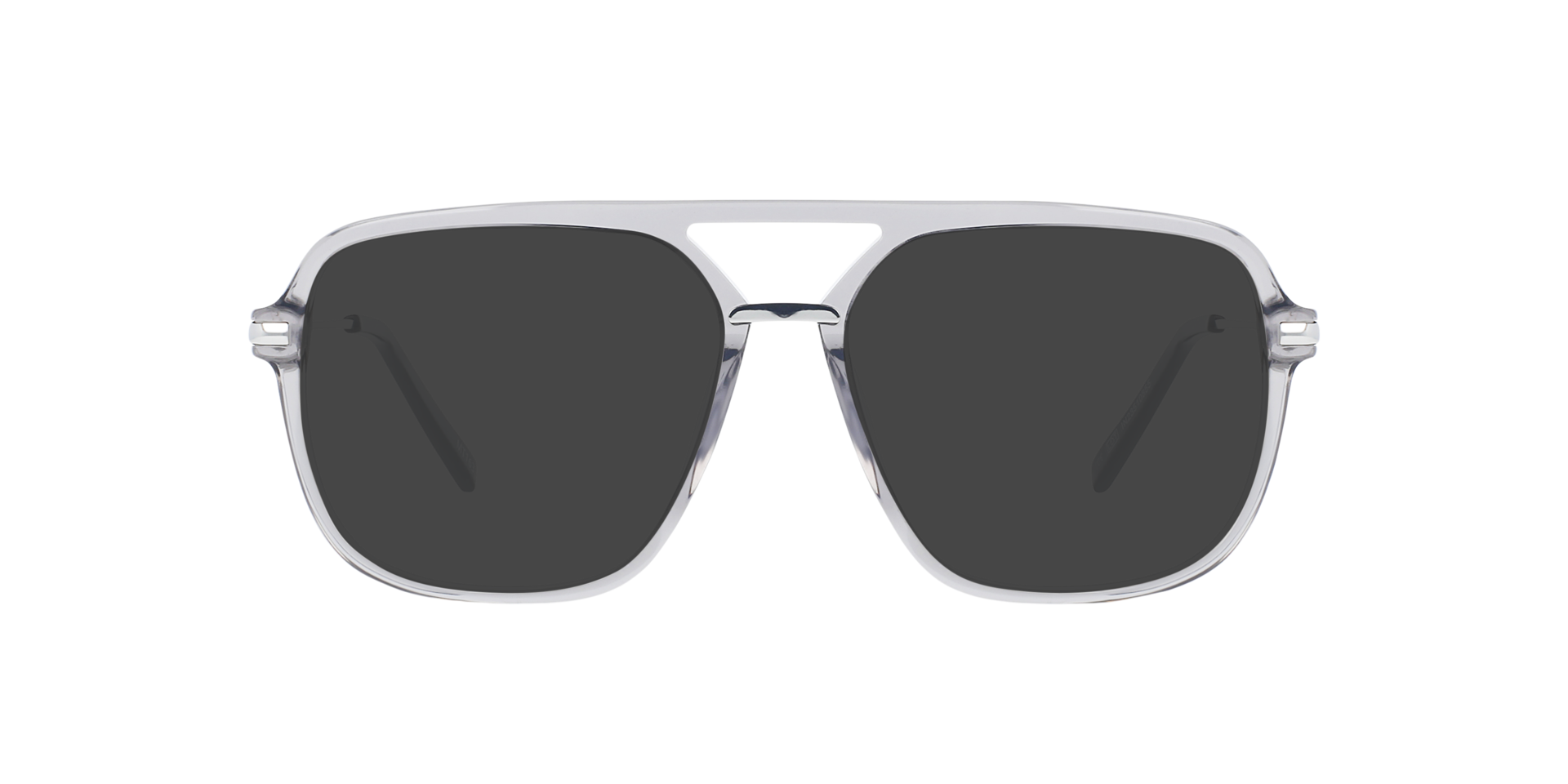 Freddy Dolphin Trail & Silver Metal AcetatEyeglass Frames von B24, mit getönten Gläsern
