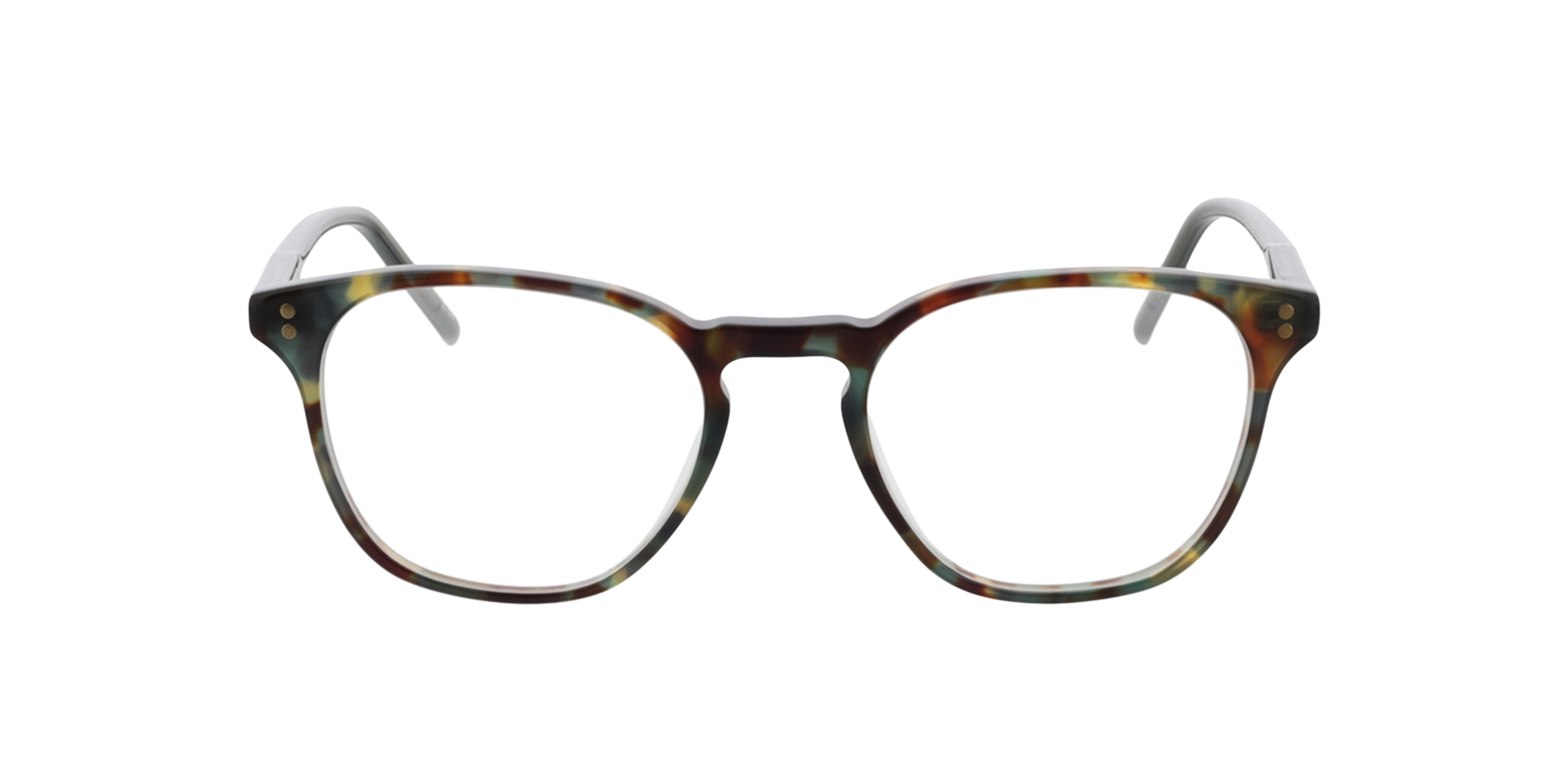 Chelsea Havana Grün AcetatEyeglass Frames von B24, Vorderansicht