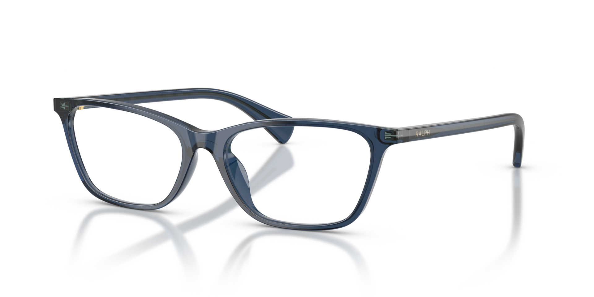 RA7187U Blue Trasparent AcetatEyeglass Frames von B24, Dreiviertelansicht