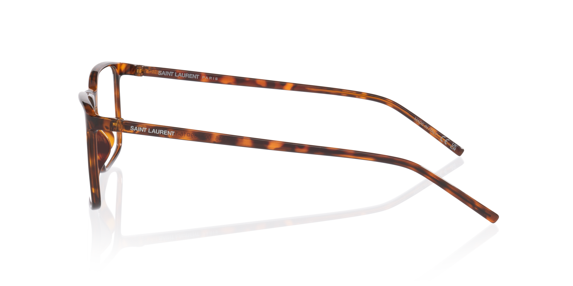 SL846 Tortoise KunststofEyeglass Frames van B24, Zijaanzicht