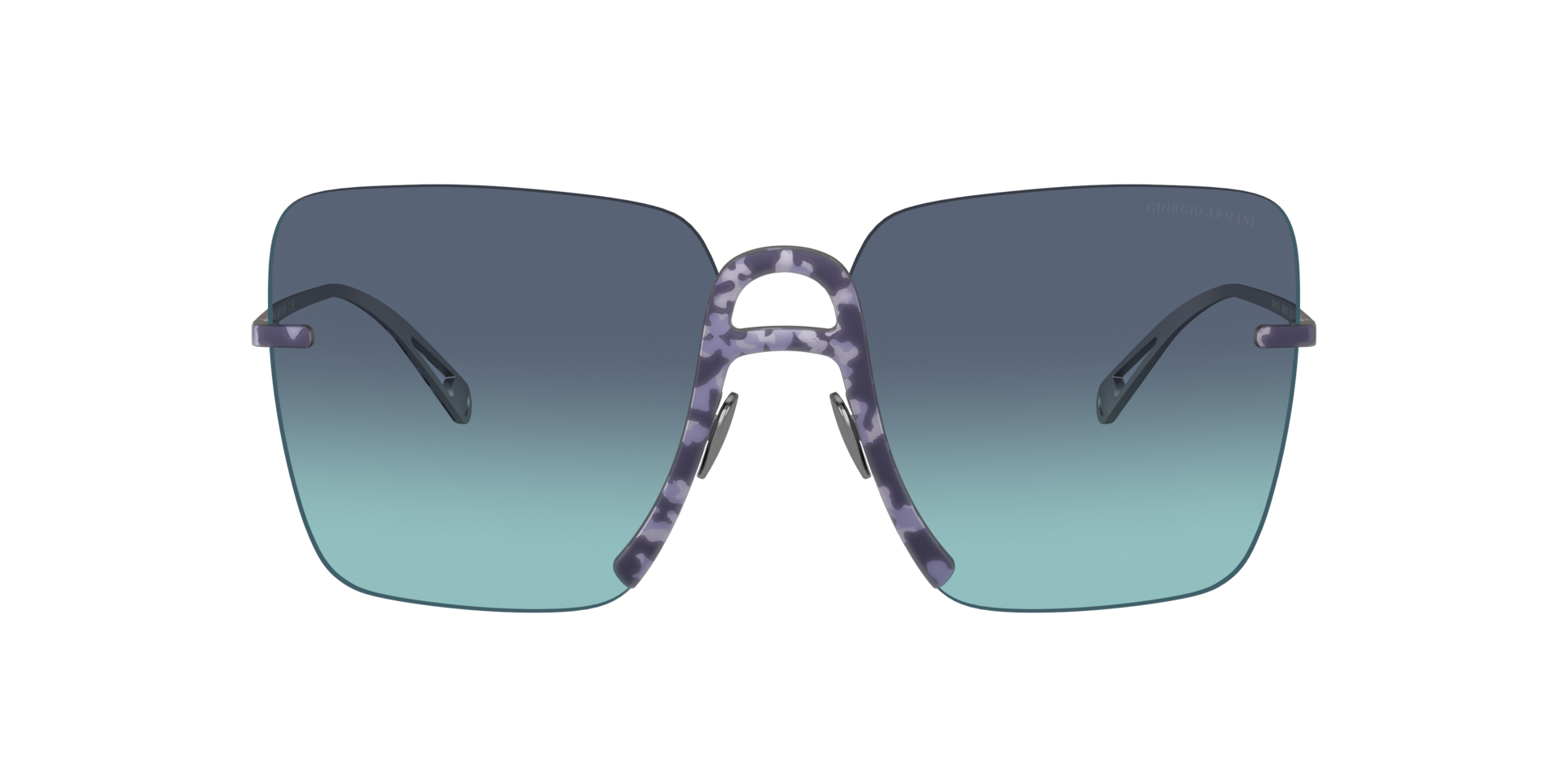 AR6118 Havana Blue MetallSunglass Frames von B24, Vorderansicht