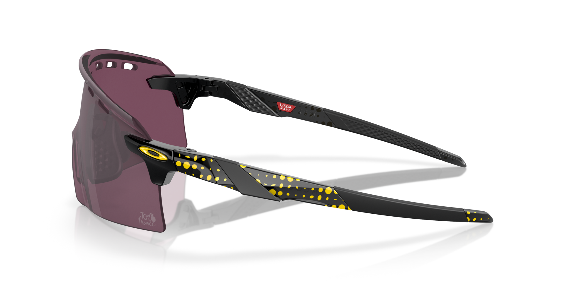 2024 Tour De France™ Encoder Strike Black Ink KunststoffSunglass Frames von B24, Seitenansicht