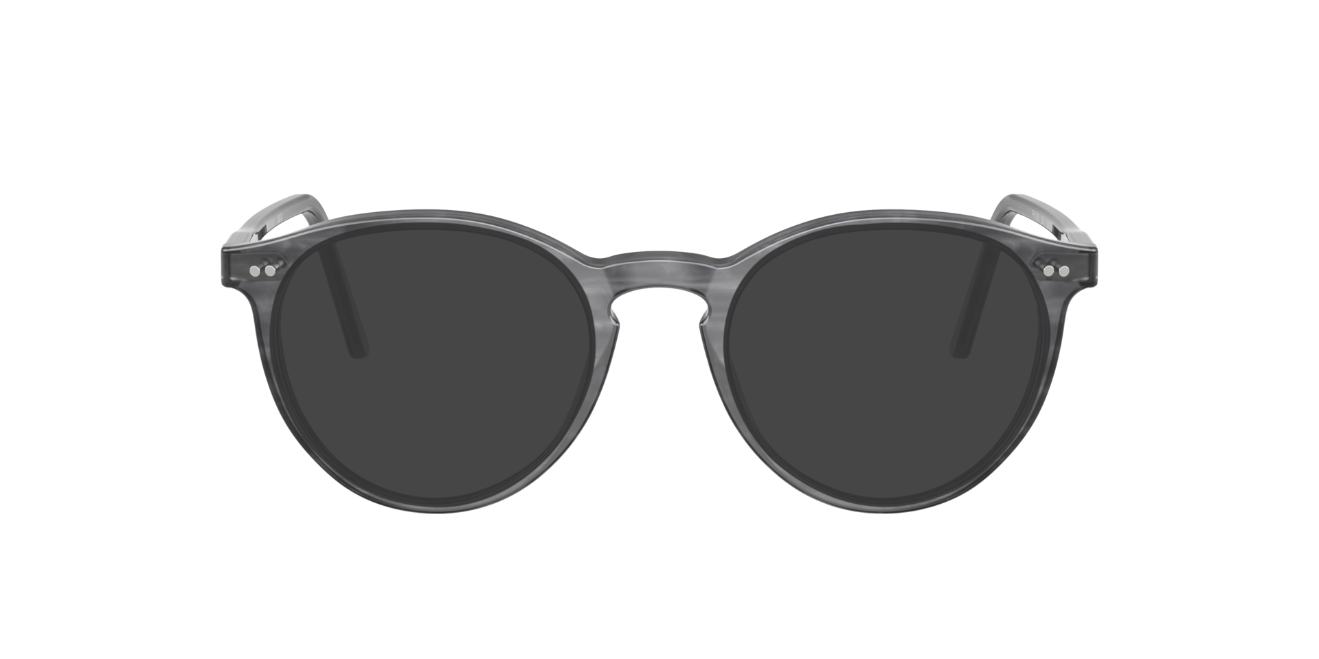 PH2083 Shiny Striped Grey AcetatEyeglass Frames von B24, mit getönten Gläsern