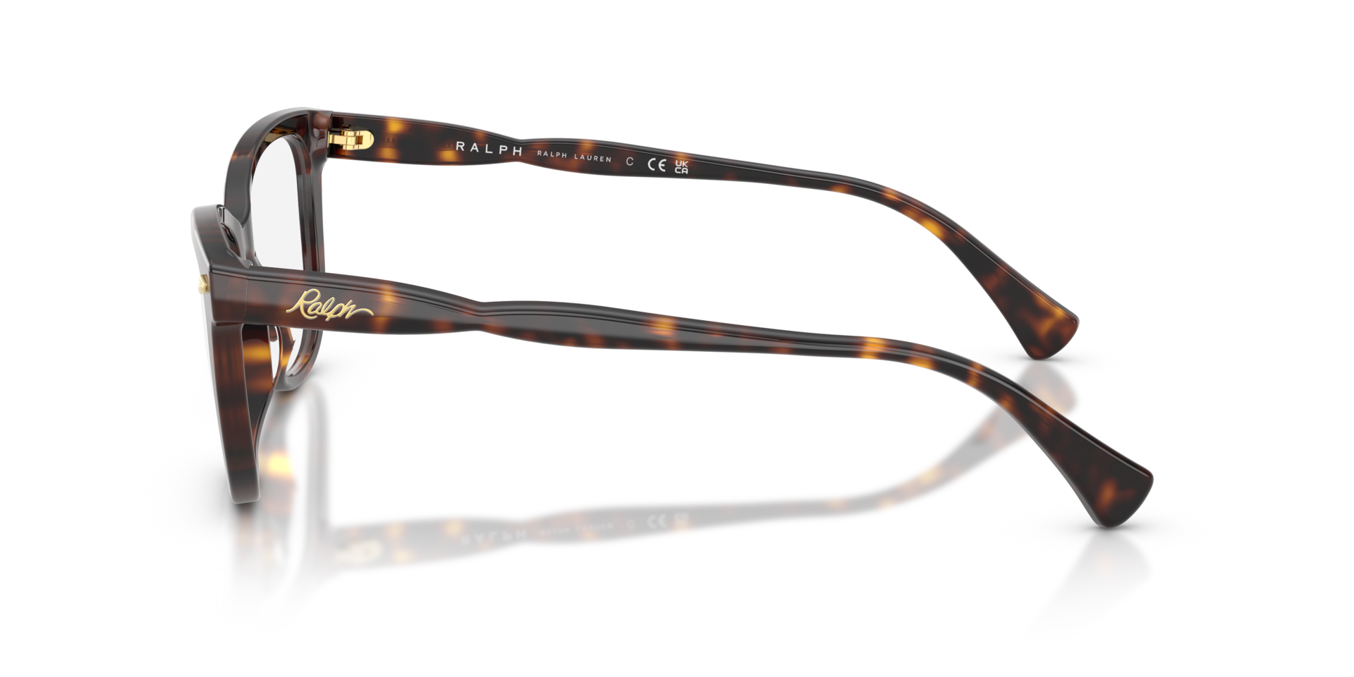 RA7189U Glänzendes Dunkelhavana AcetatEyeglass Frames von B24, Seitenansicht