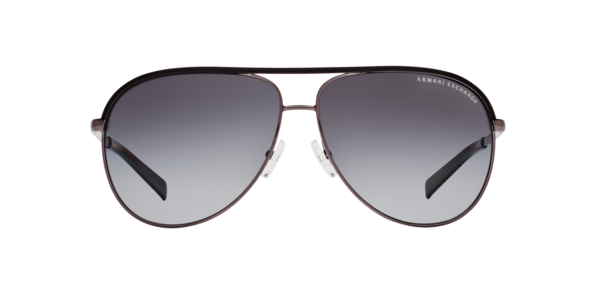 AX2002 Shiny Gunmetal & Black MetallSunglass Frames von B24, Vorderansicht