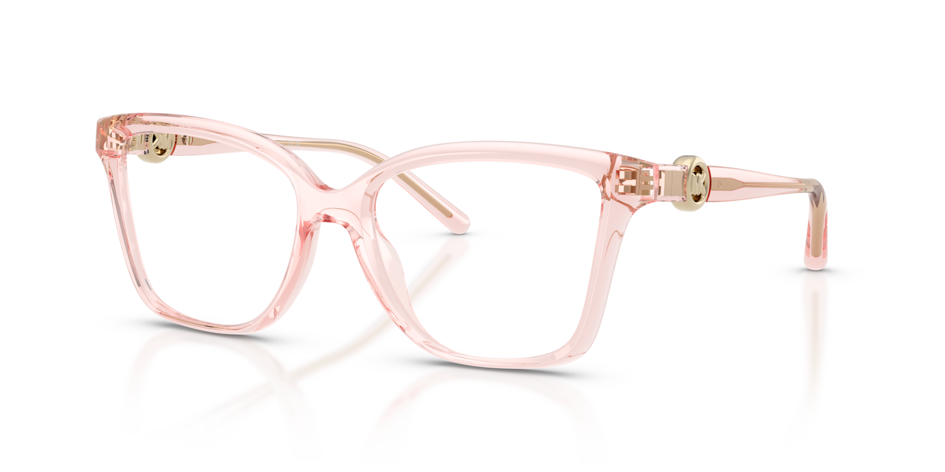 MK4180U Light Pink Transparent KunststofEyeglass Frames van B24, Hoekweergave
