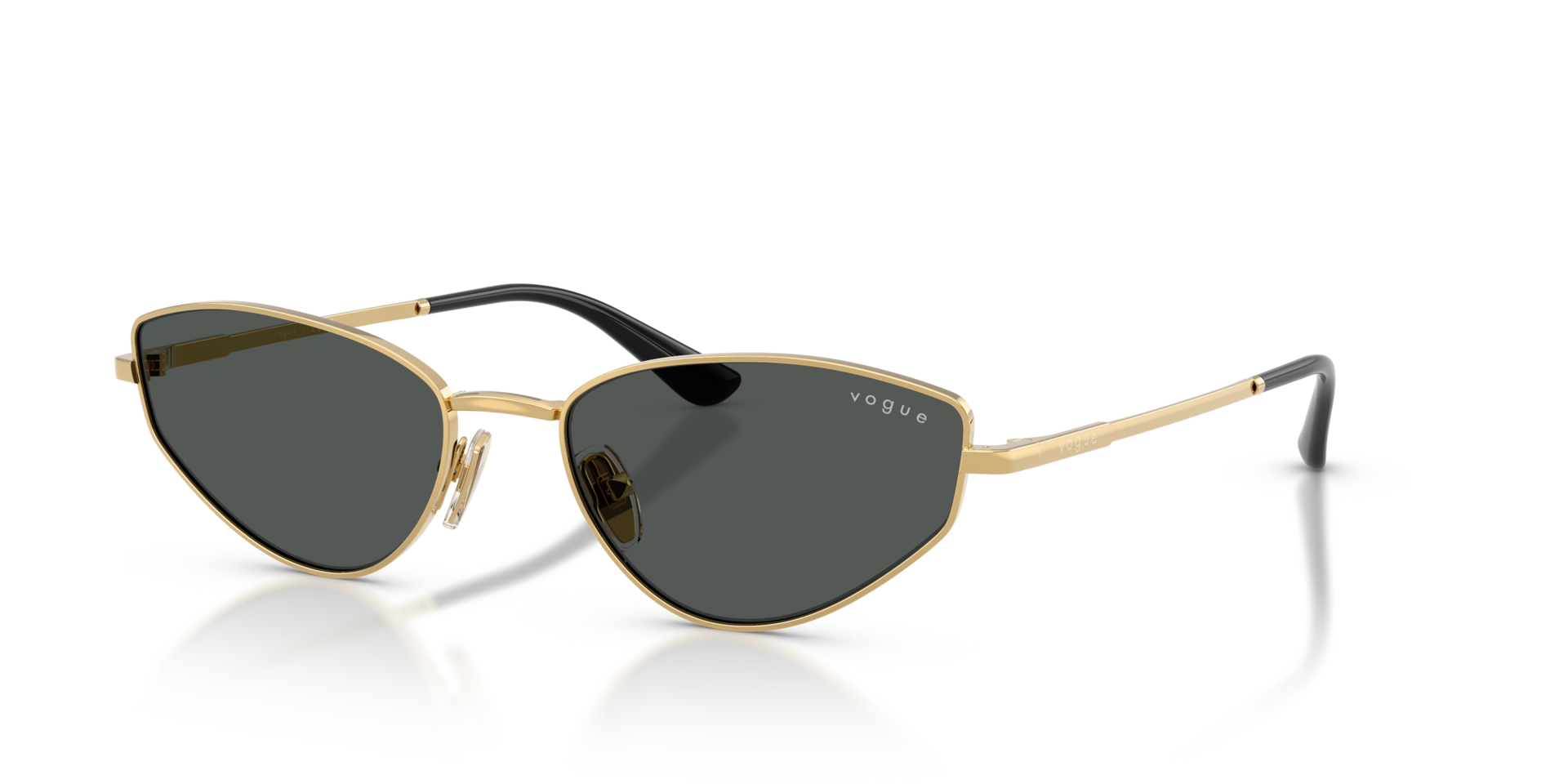 VO4339S Gold MetallSunglass Frames von B24, Dreiviertelansicht