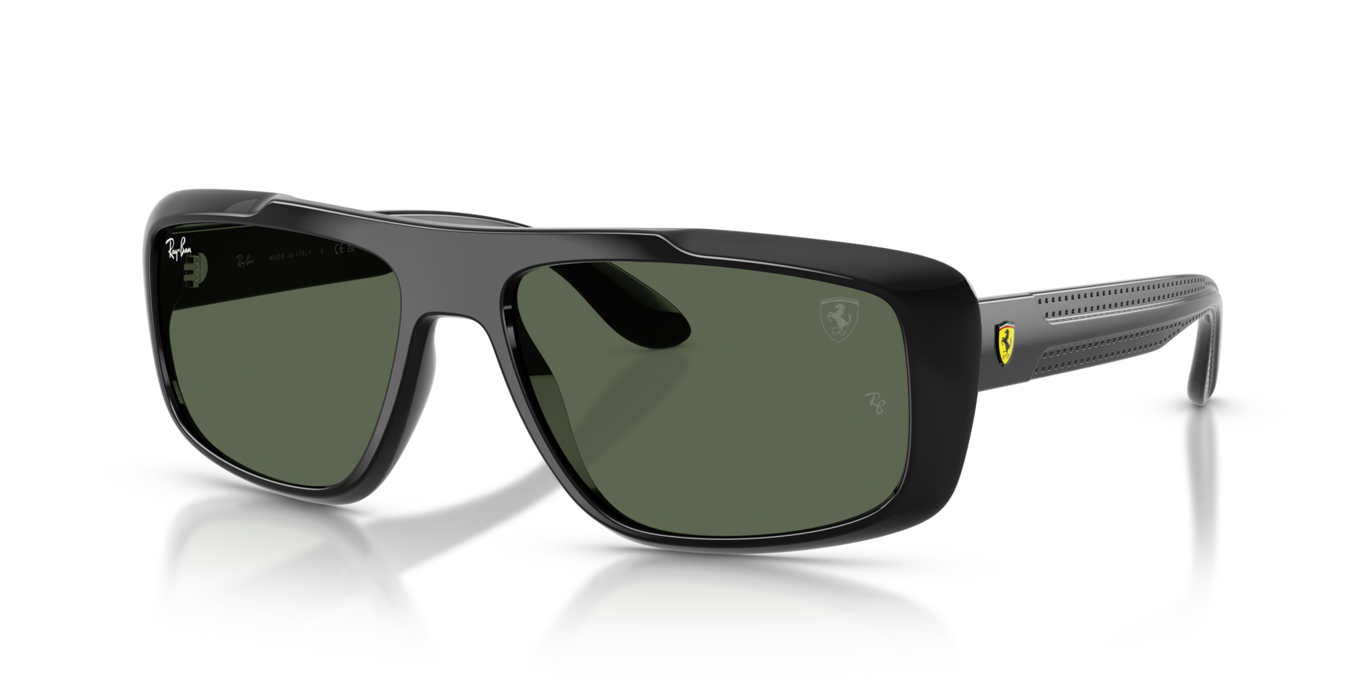 RB4479M Zwart KunststofSunglass Frames van B24, Hoekweergave