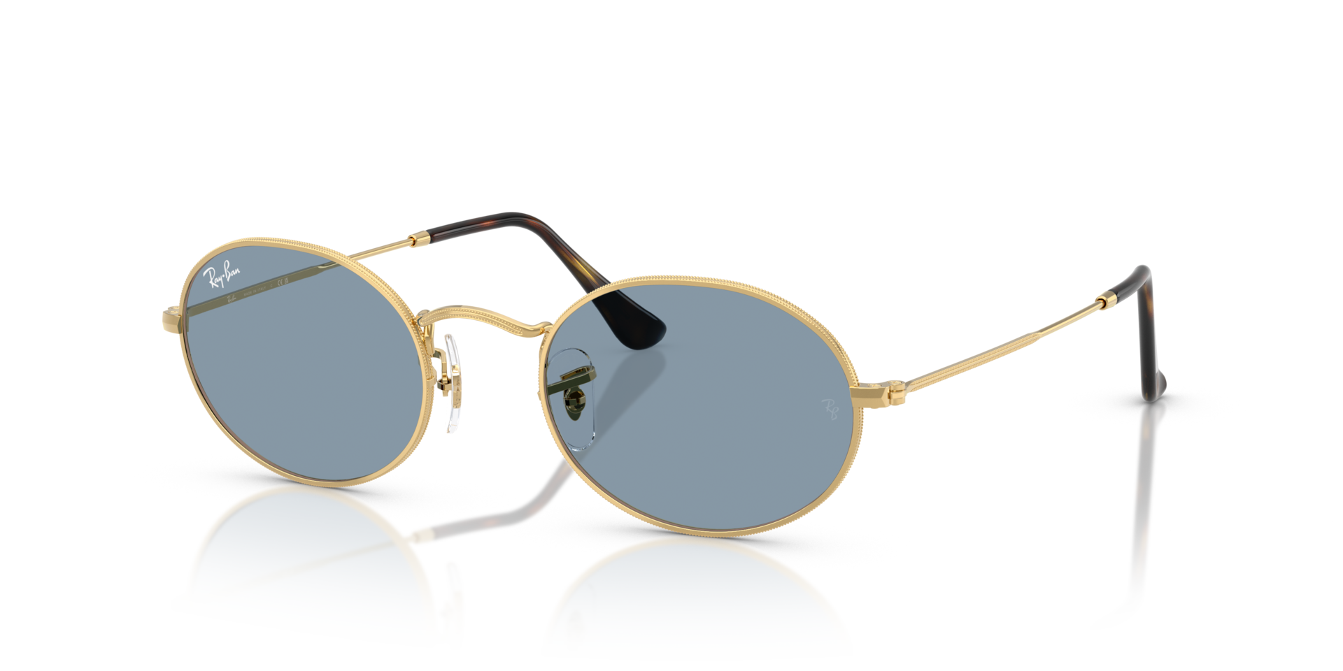 RB3547 Arista goud MetaalSunglass Frames van B24, Hoekweergave