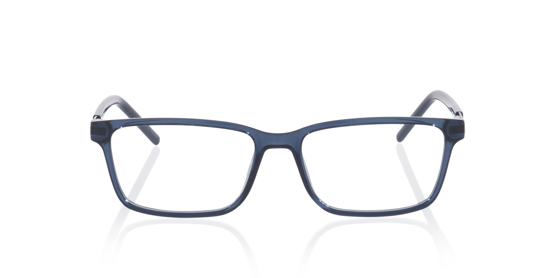 Pu0539O Blauw KunststofEyeglass Frames van B24, Vooraanzicht