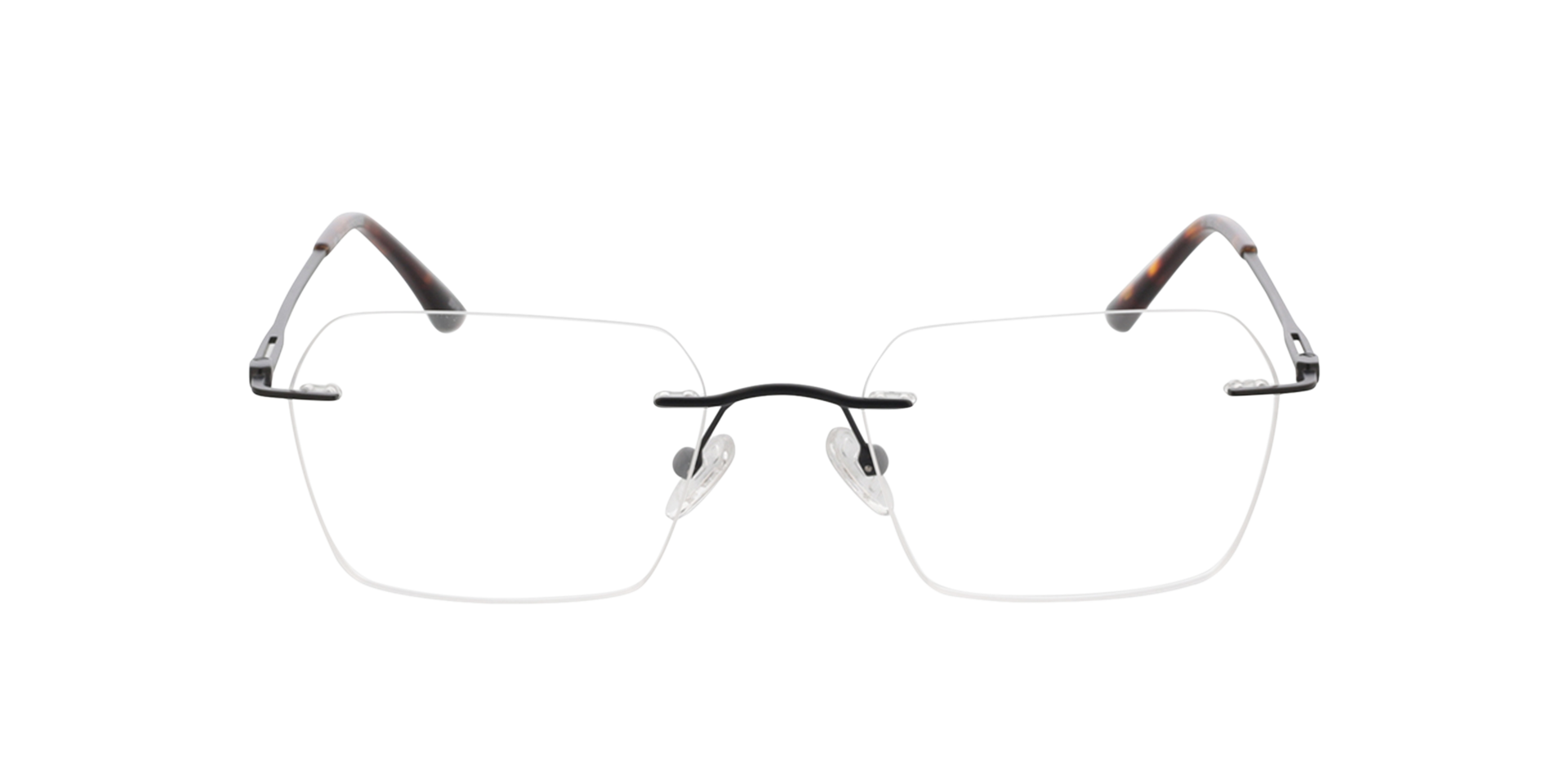 Wayne Matzwart  &  Havana MetaalEyeglass Frames van B24, Vooraanzicht