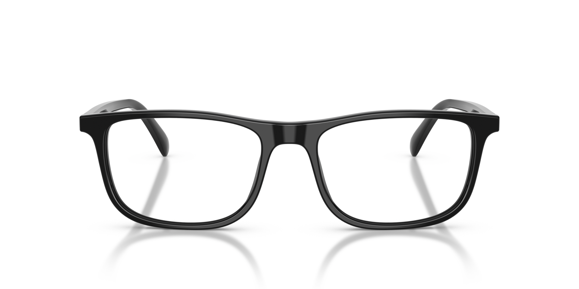 EA3287 Glanzend zwart AcetaatEyeglass Frames van B24, Vooraanzicht