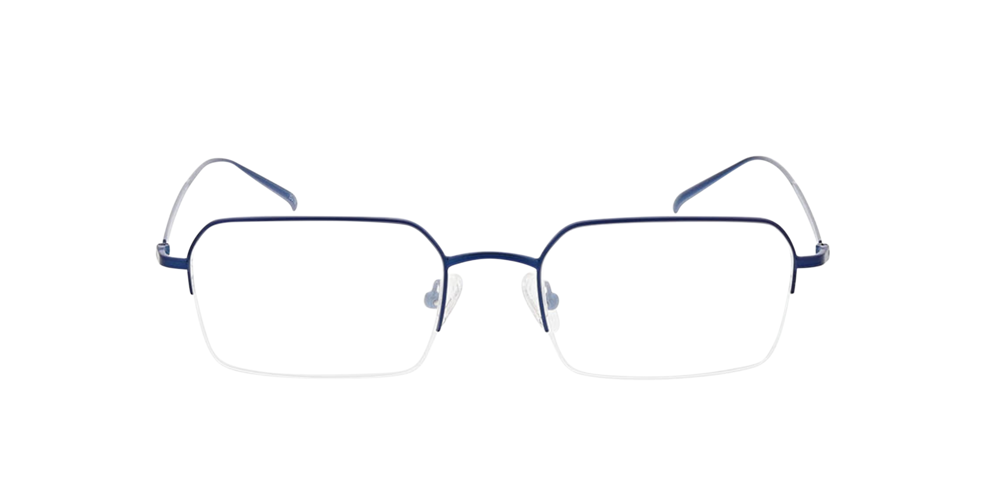 Tommy Matt Dark Blue MetaalEyeglass Frames van B24, Vooraanzicht