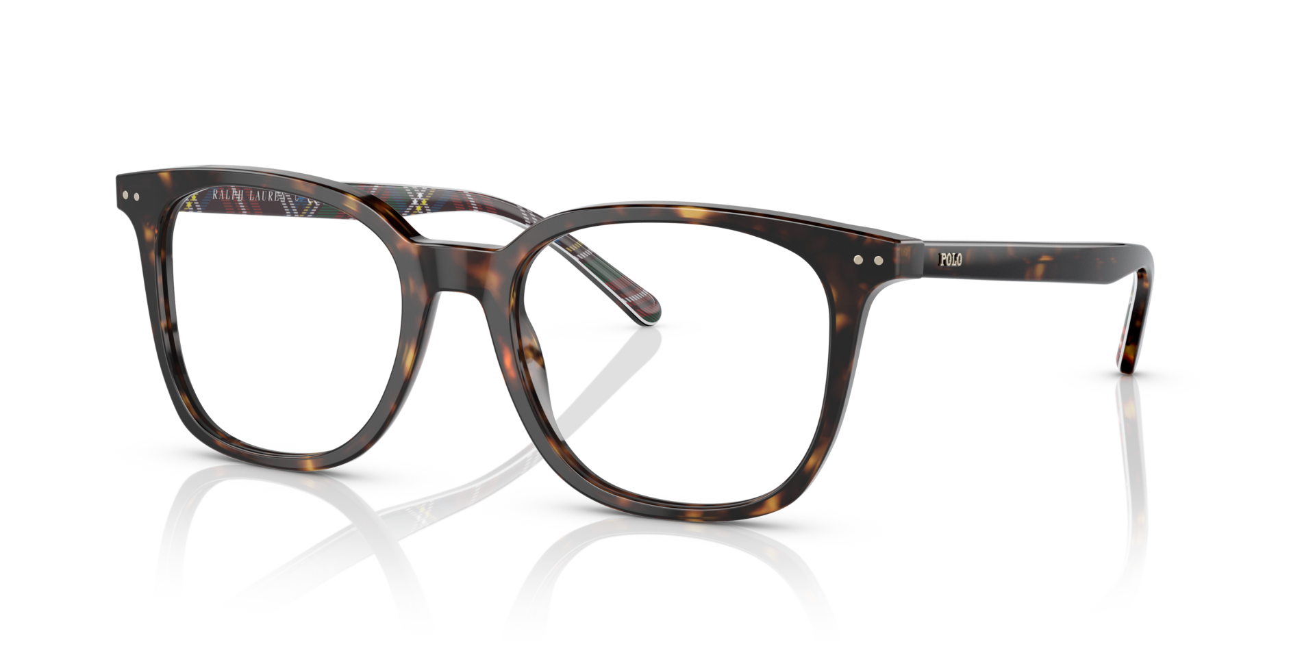 PH2256 Glanzend donker Havana AcetaatEyeglass Frames van B24, Hoekweergave