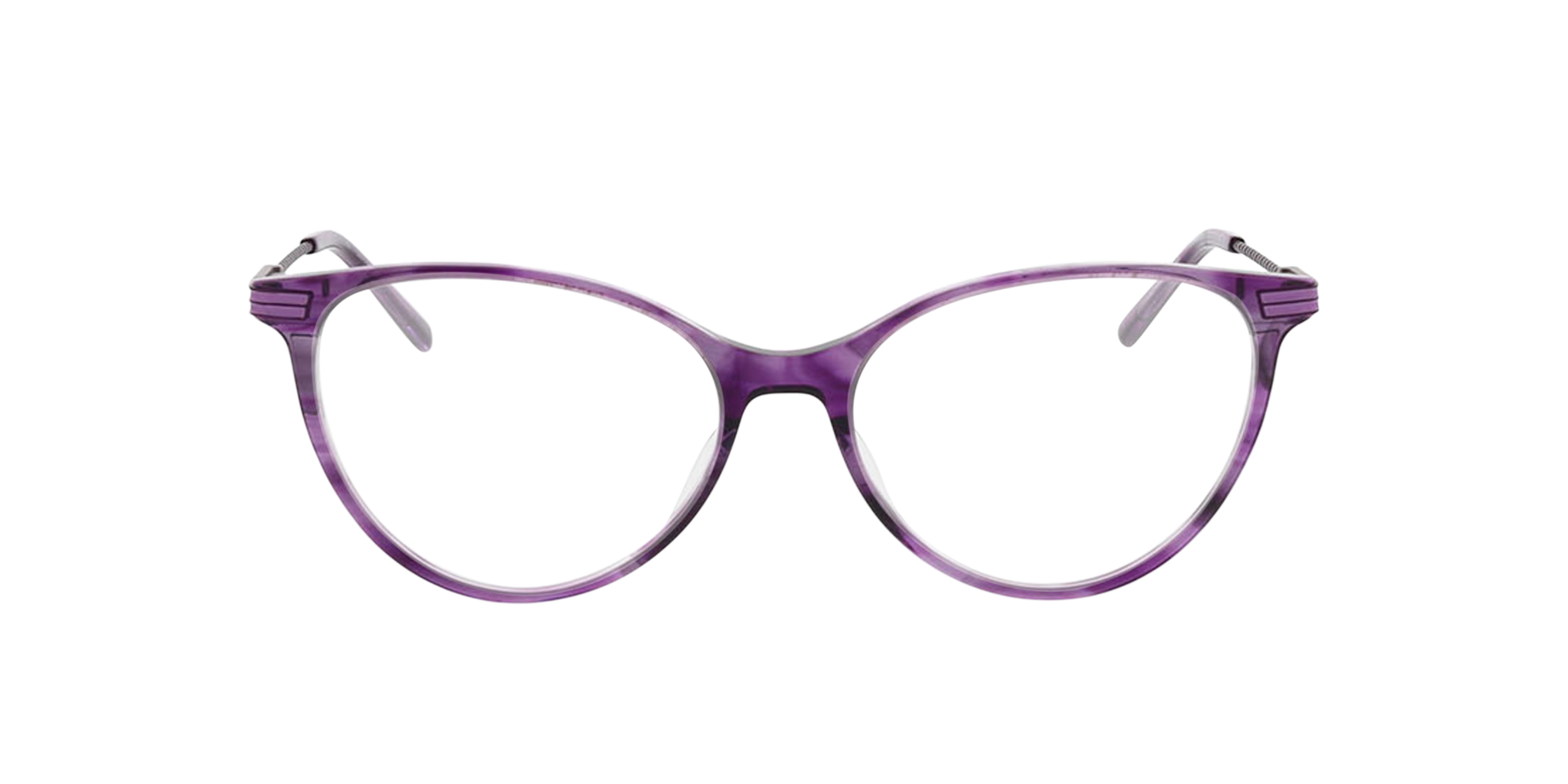 Leona Lila AcetatEyeglass Frames von B24, Vorderansicht