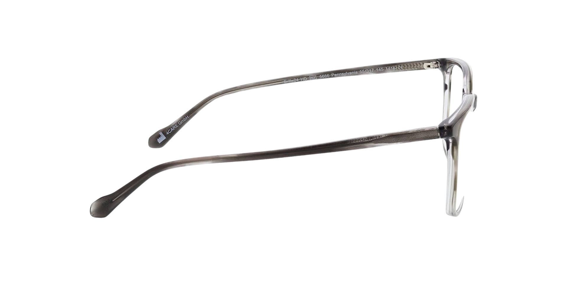 Pennsylvania Gradient Crystal Grey AcetatEyeglass Frames von B24, Seitenansicht