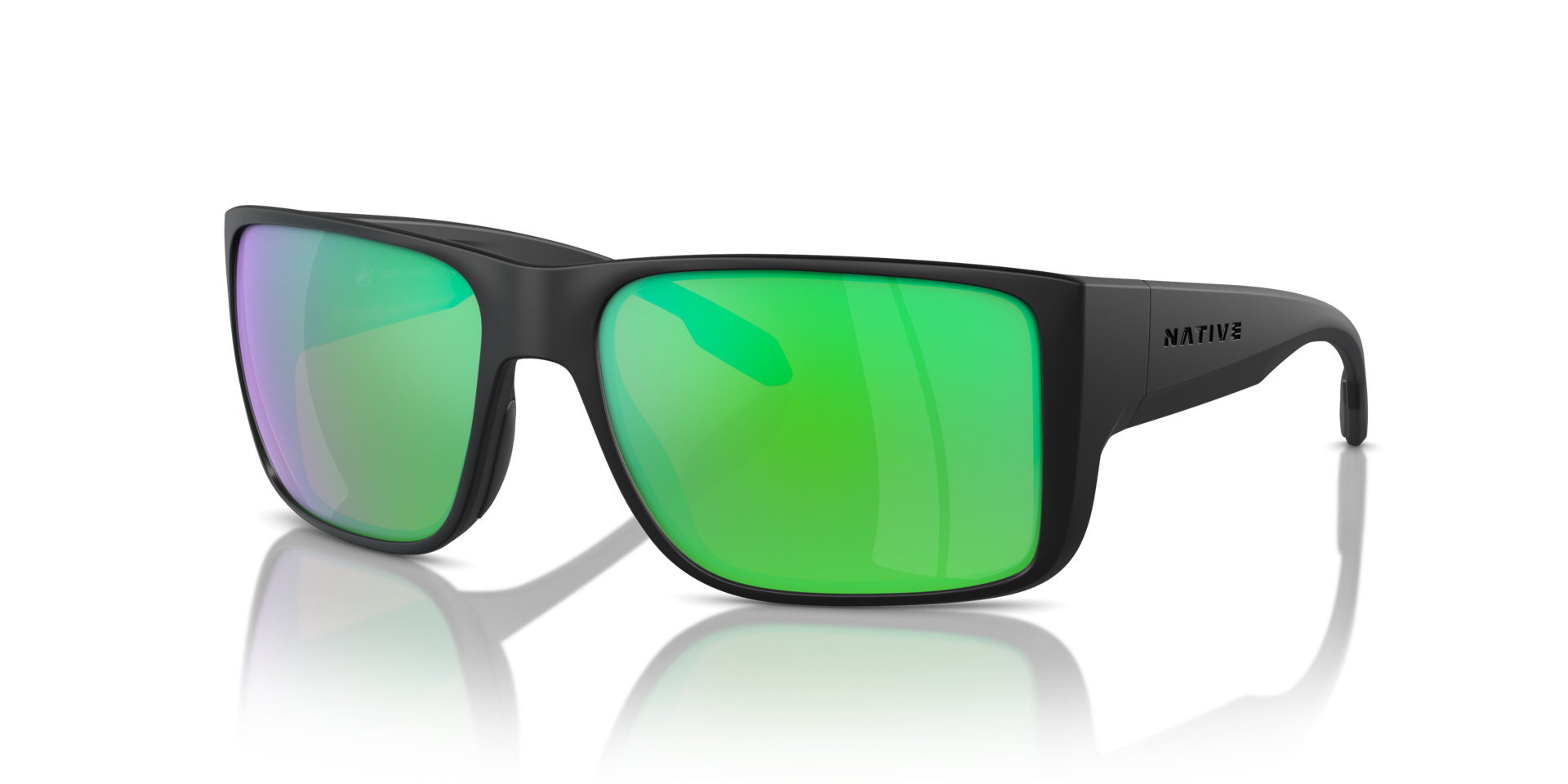 XD9045 Matt Schwarz KunststoffSunglass Frames von B24, Dreiviertelansicht
