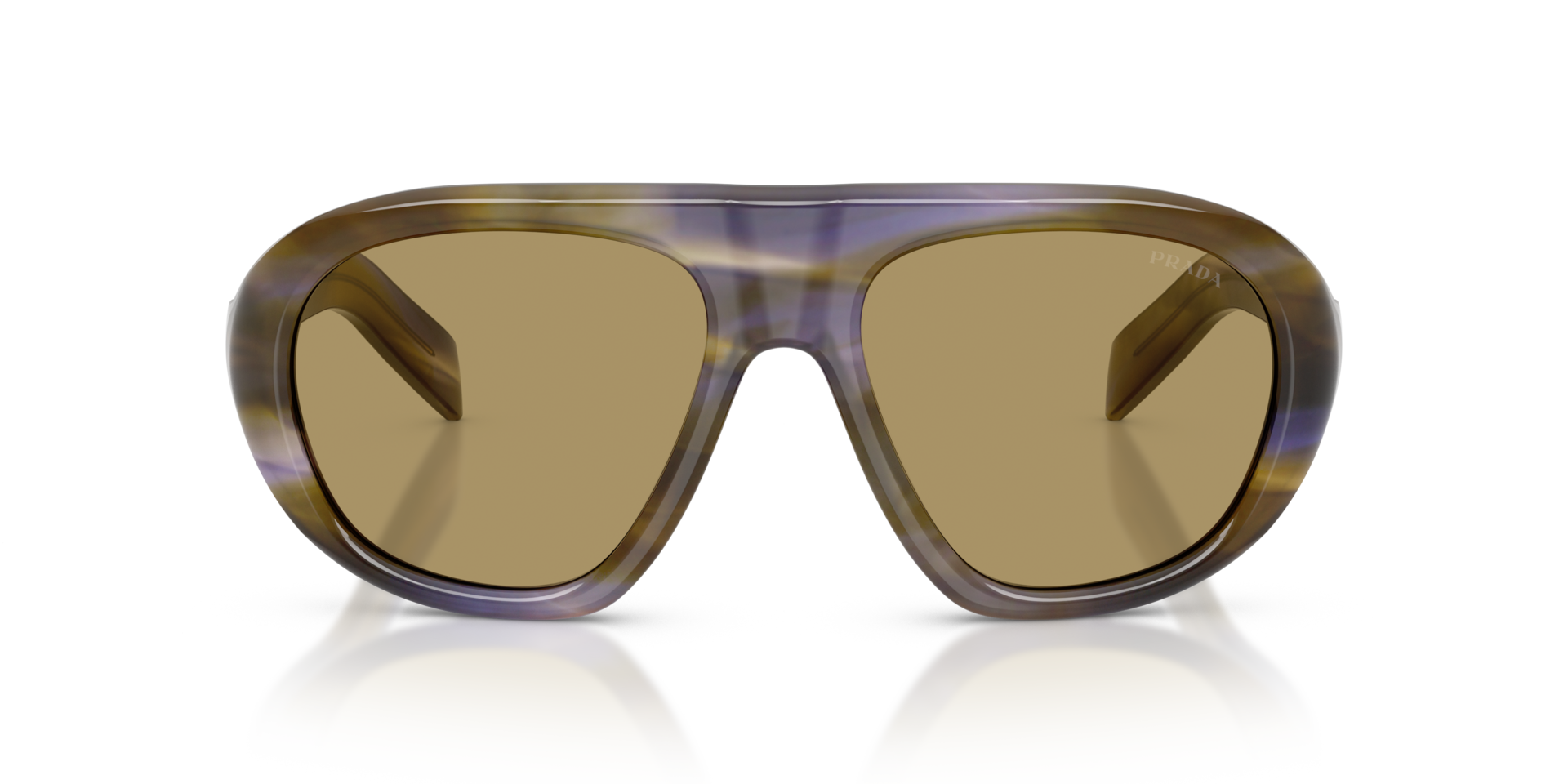 PR C05S Striped Laguna AcetatSunglass Frames von B24, Vorderansicht
