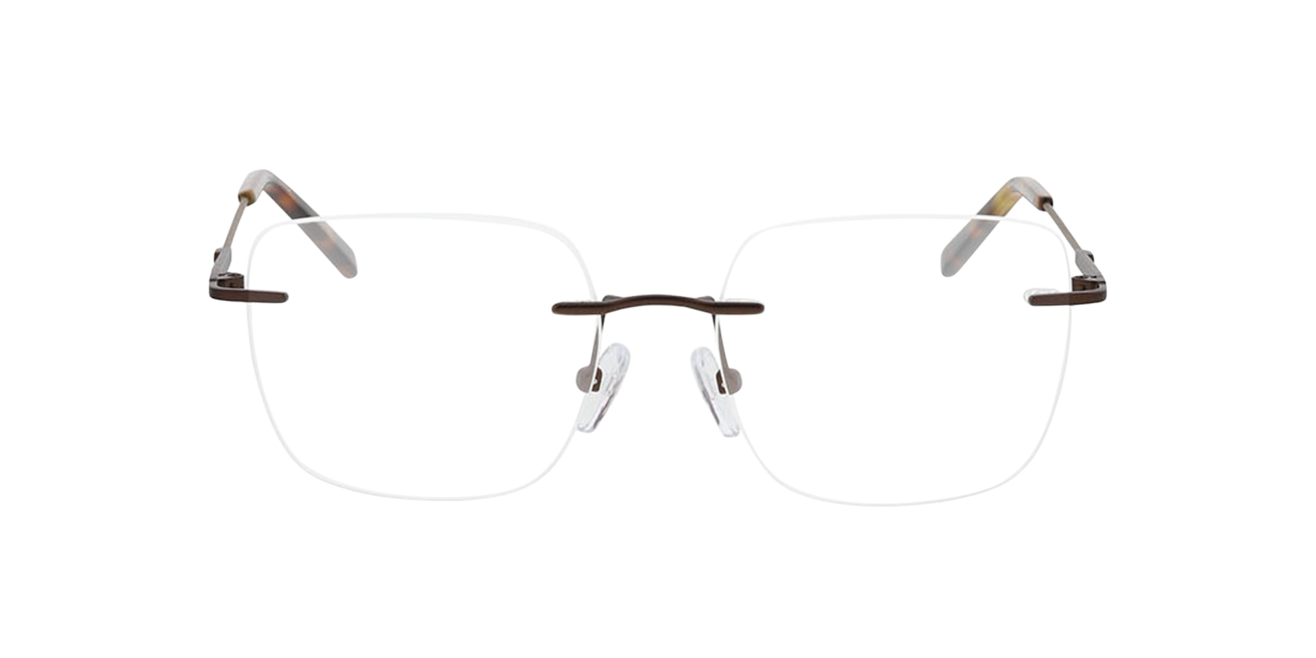 Liberty Brown  &  Havana MetallEyeglass Frames von B24, Vorderansicht