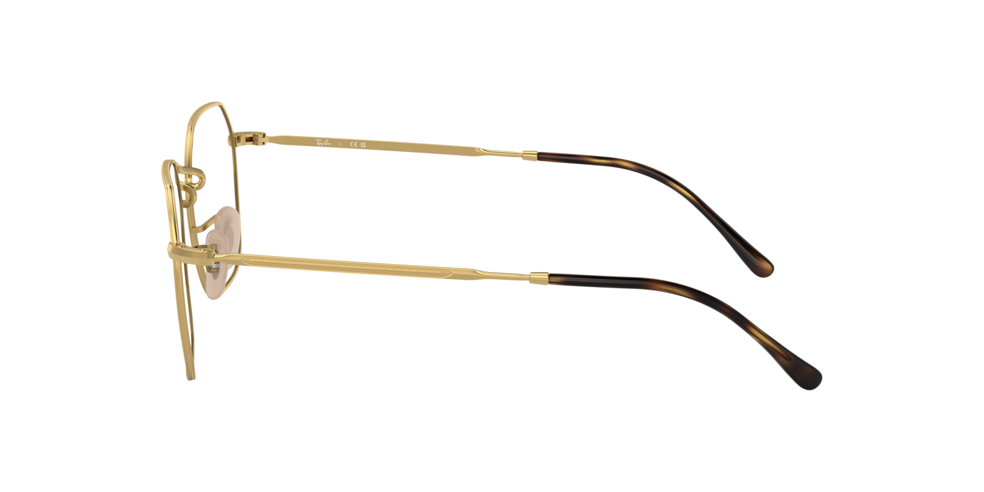 RB3694V Arista Gold MetallEyeglass Frames von B24, Seitenansicht