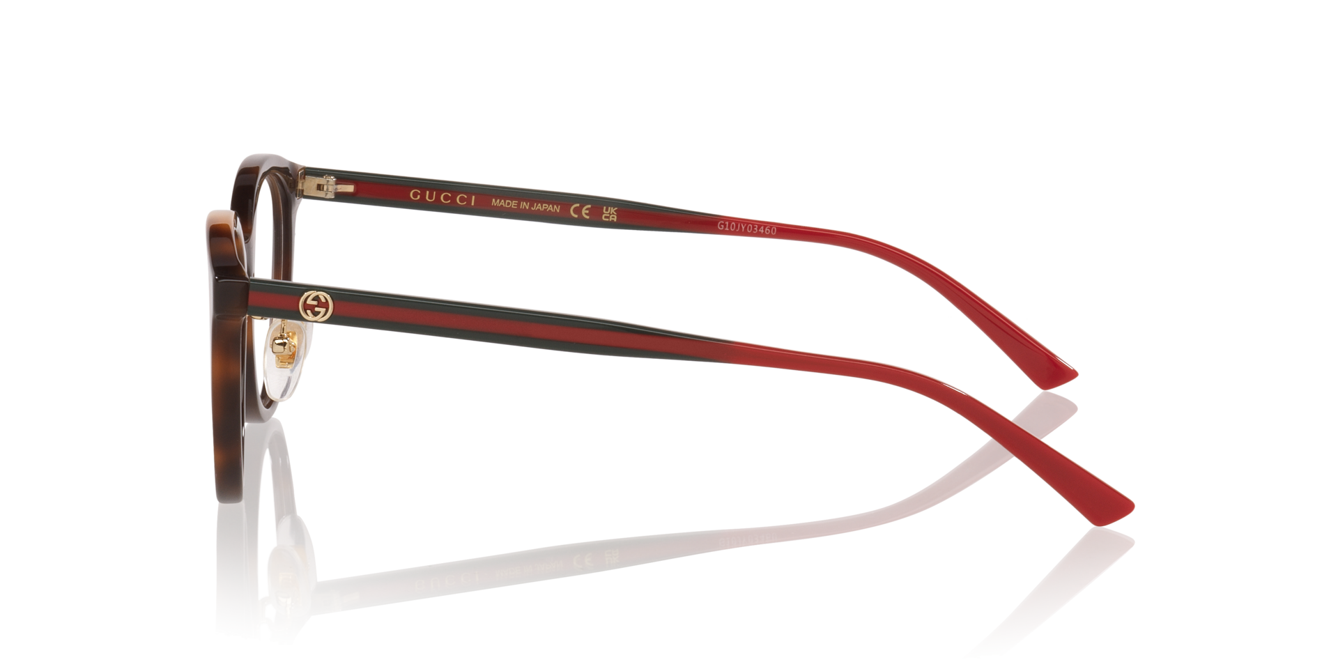 GG1867OK Tortoise AcetaatEyeglass Frames van B24, Zijaanzicht