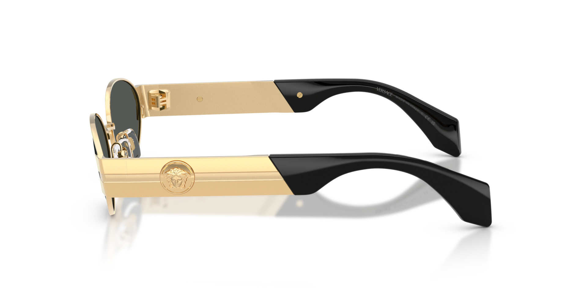 VE2301 Gold Versace MetaalSunglass Frames van B24, Zijaanzicht