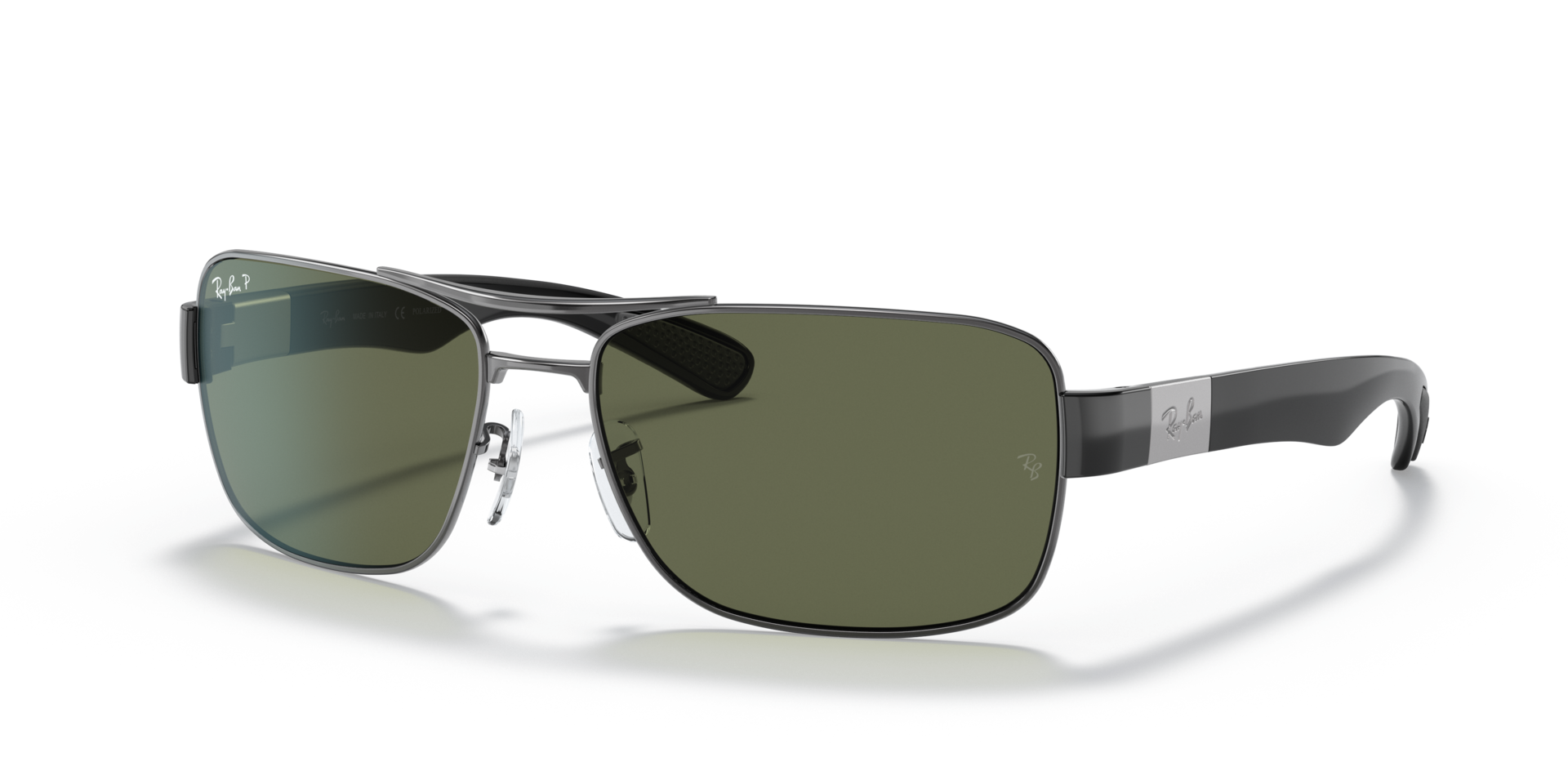 RB3522 Gunmetal MetallSunglass Frames von B24, Dreiviertelansicht