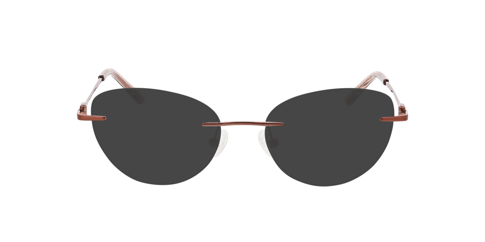 Alexa Roségold MetallEyeglass Frames von B24, mit getönten Gläsern