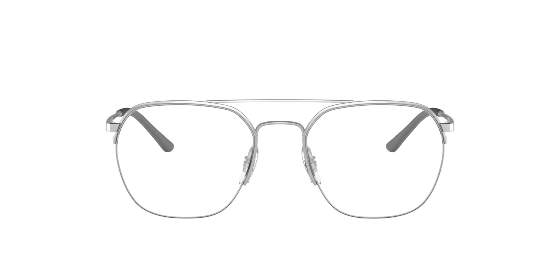RB6444 Silber MetallEyeglass Frames von B24, Vorderansicht