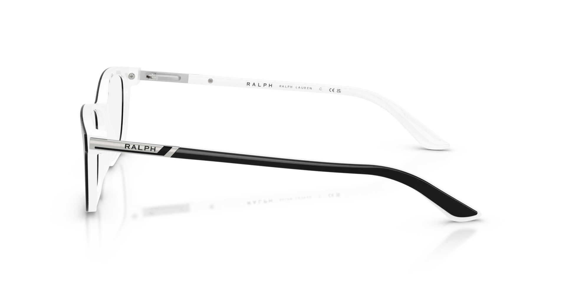 RA7044 Schwarz AcetatEyeglass Frames von B24, Seitenansicht