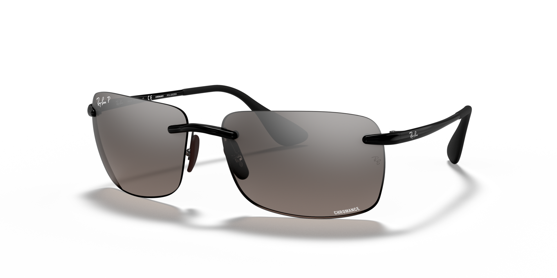 RB4255 Schwarz KunststoffSunglass Frames von B24, Dreiviertelansicht