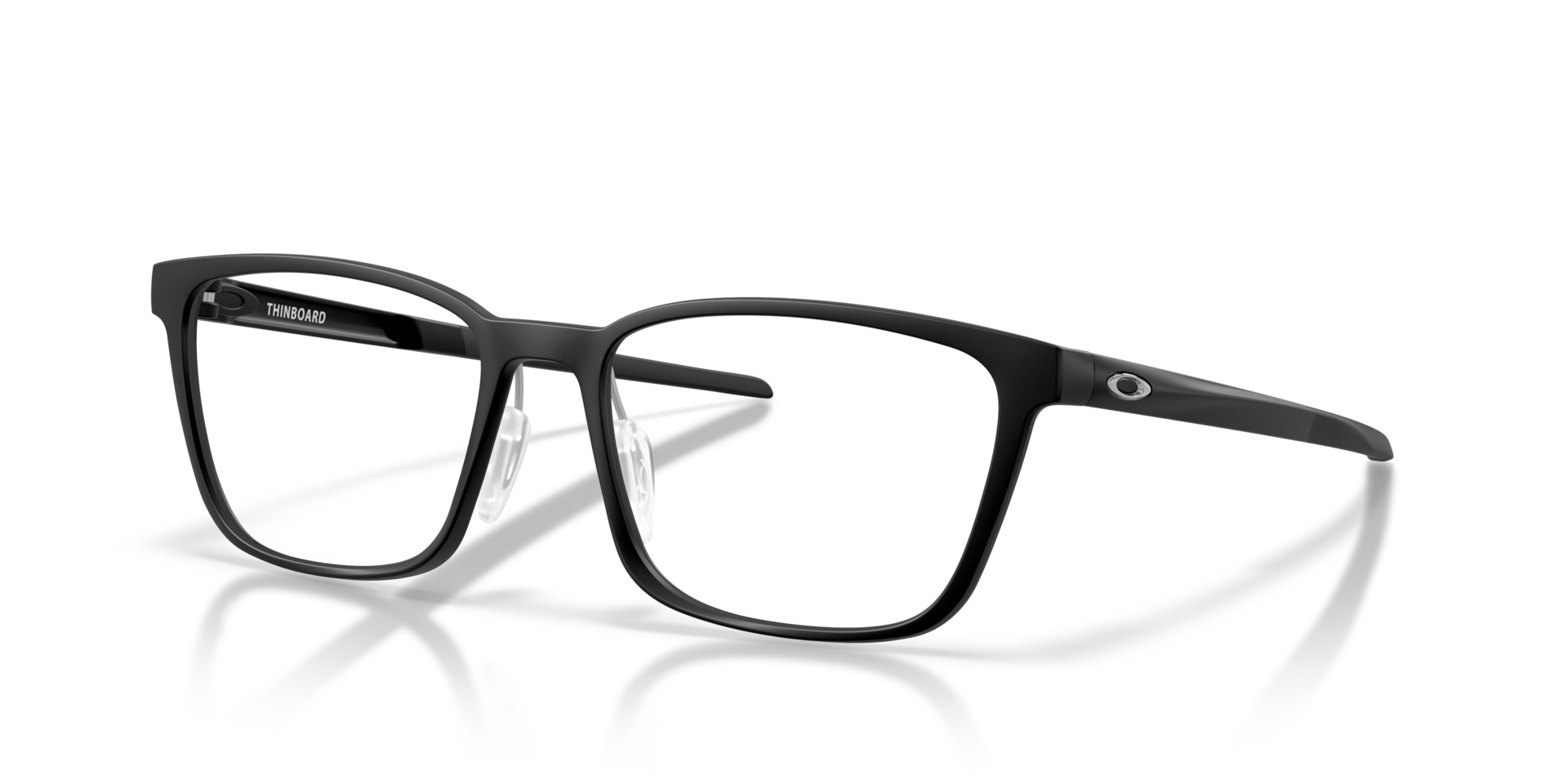 Thinboard Satijnglans zwart KunststofEyeglass Frames van B24, Hoekweergave